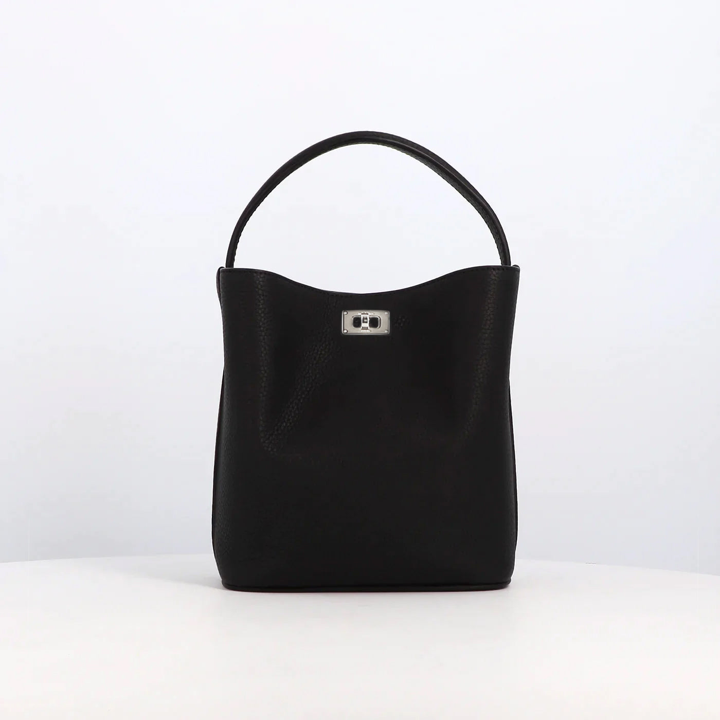 LEATHER BUCKET BAG ODEON MINI BLACK