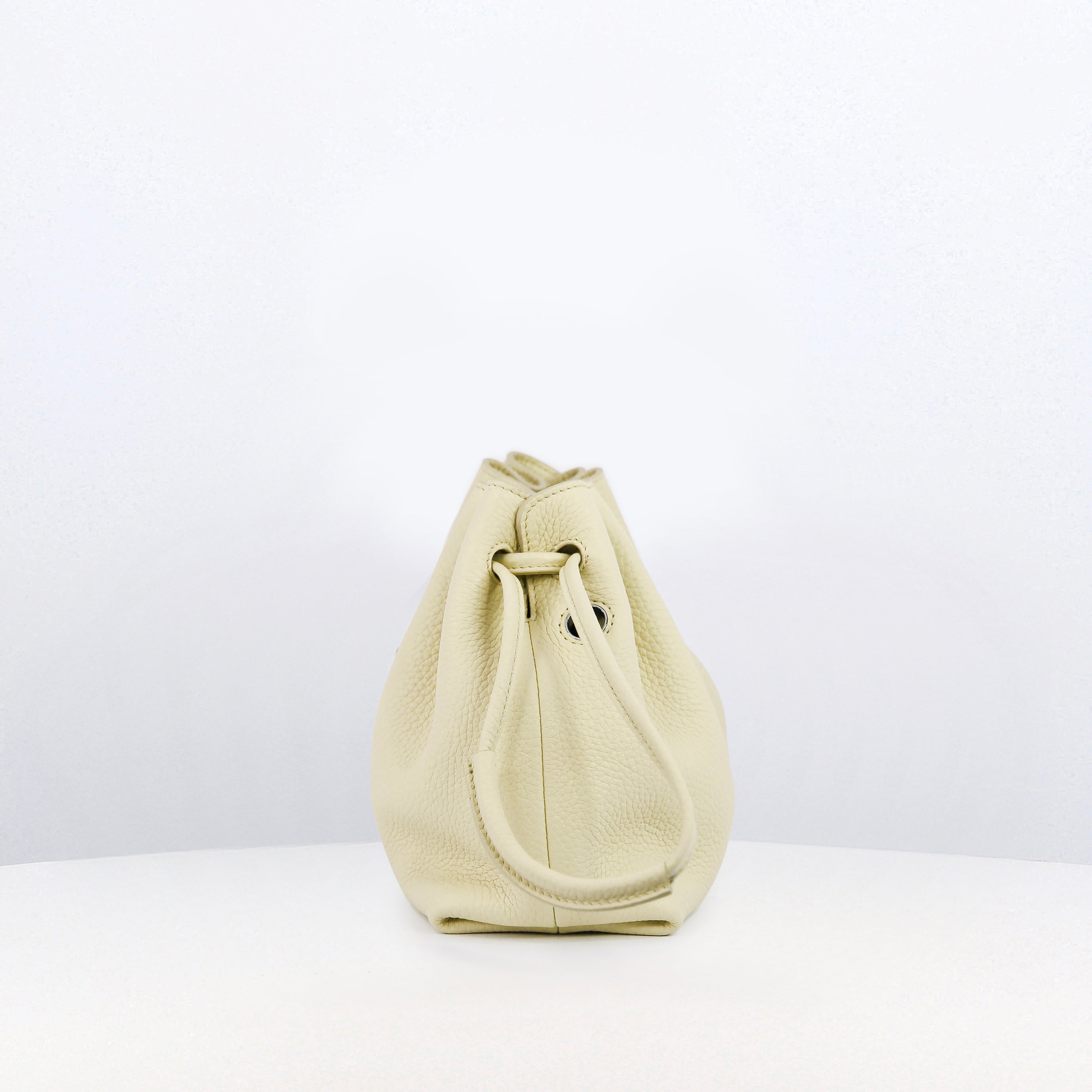 LEATHER DRAWSTRING BAG COLETTE CHANTILLY