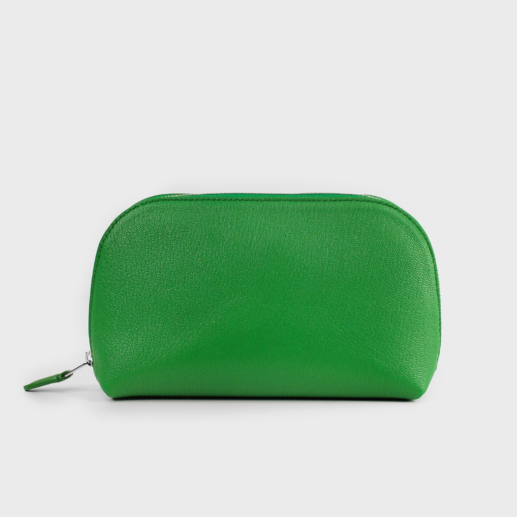 "Archive Event" LEATHER COSMETIC CASE GREEN BAMBOO