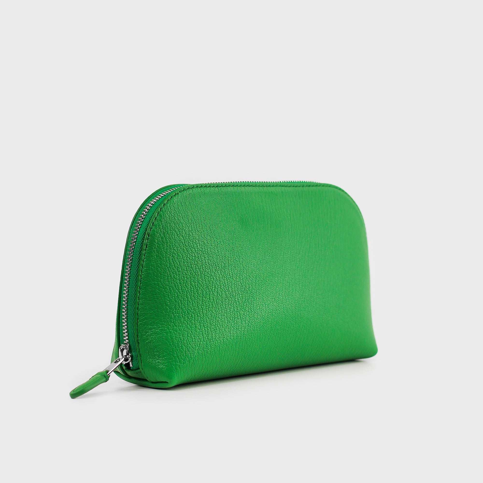 "Archive Event" LEATHER COSMETIC CASE GREEN BAMBOO