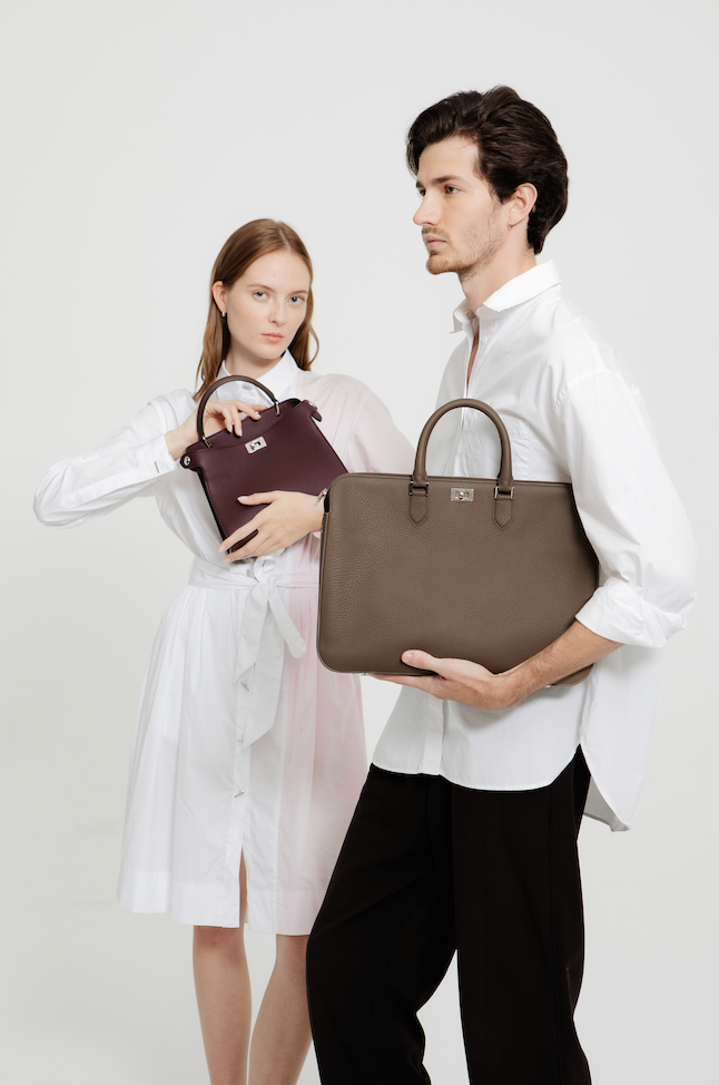 ORSAY LEATHER BRIEFCASE ECLIPSE