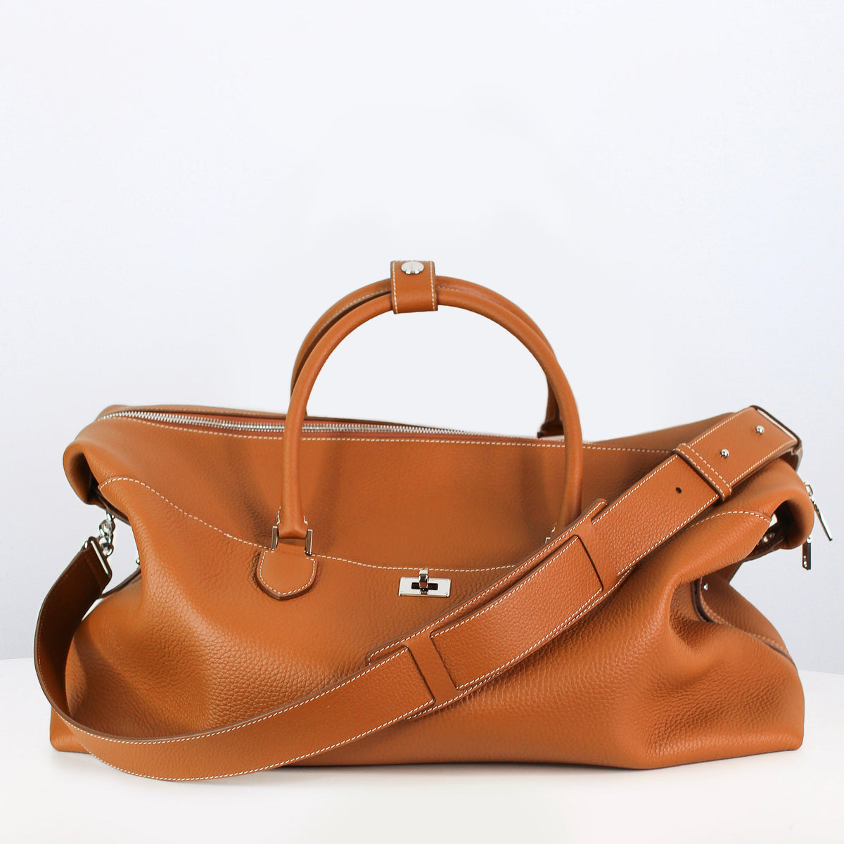 MONTPARNASSE DUFFLE LEATHER BAG GOLD