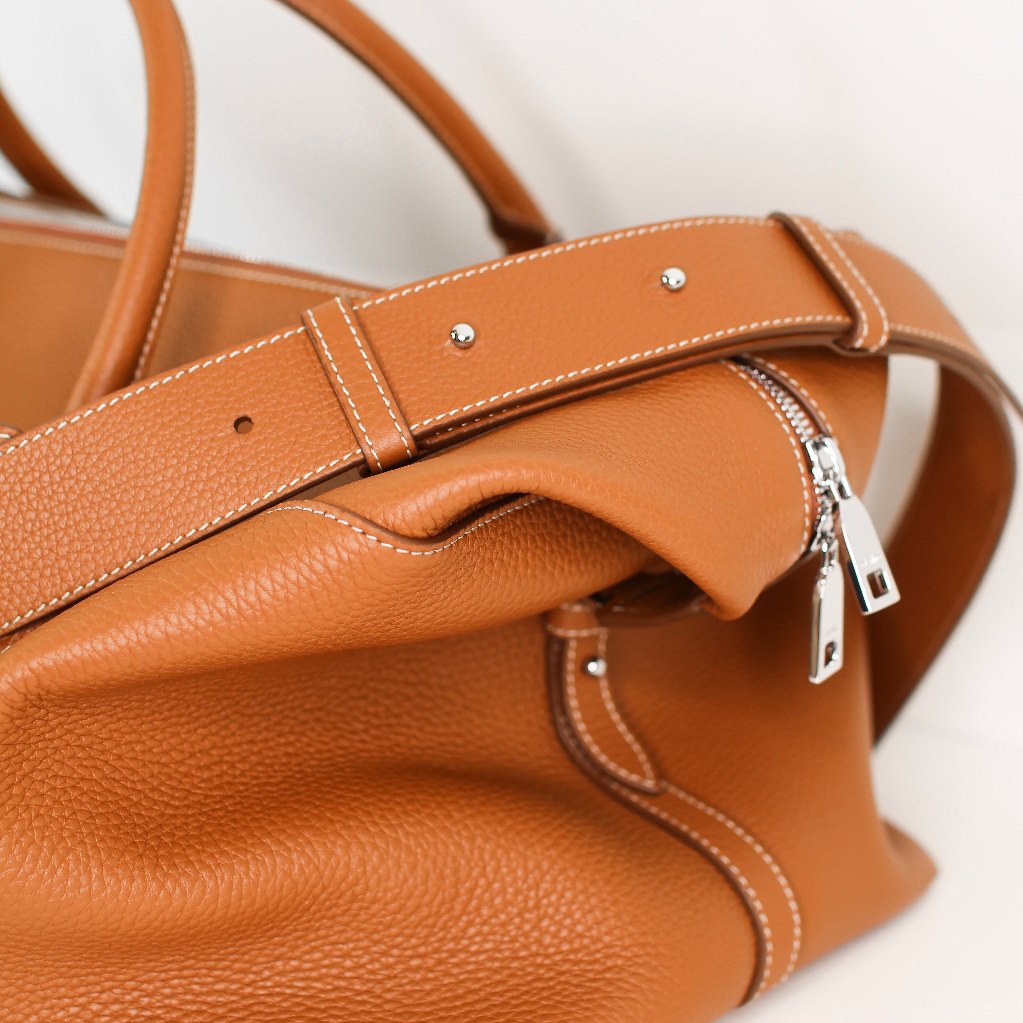 MONTPARNASSE DUFFLE LEATHER BAG GOLD