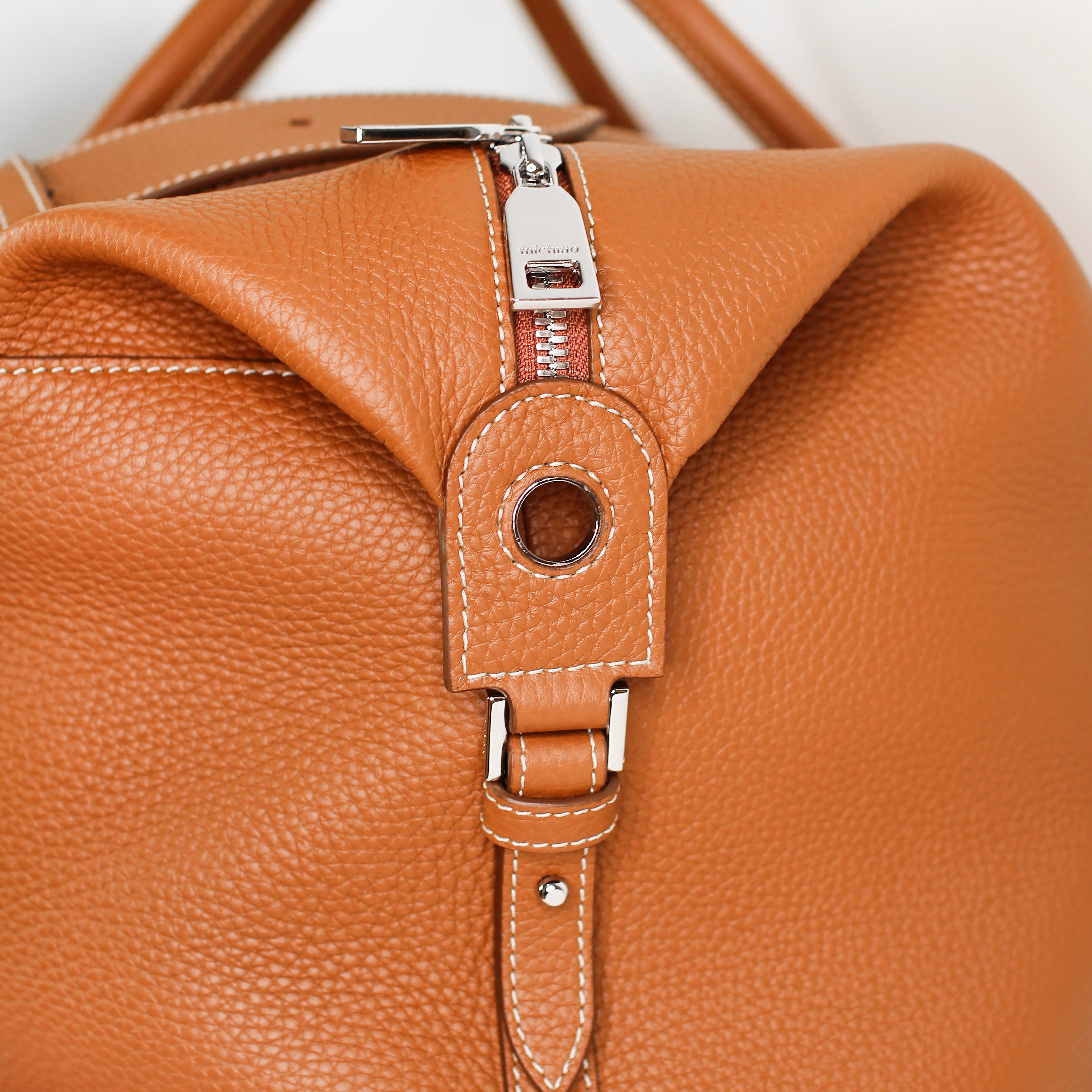 MONTPARNASSE DUFFLE LEATHER BAG GOLD