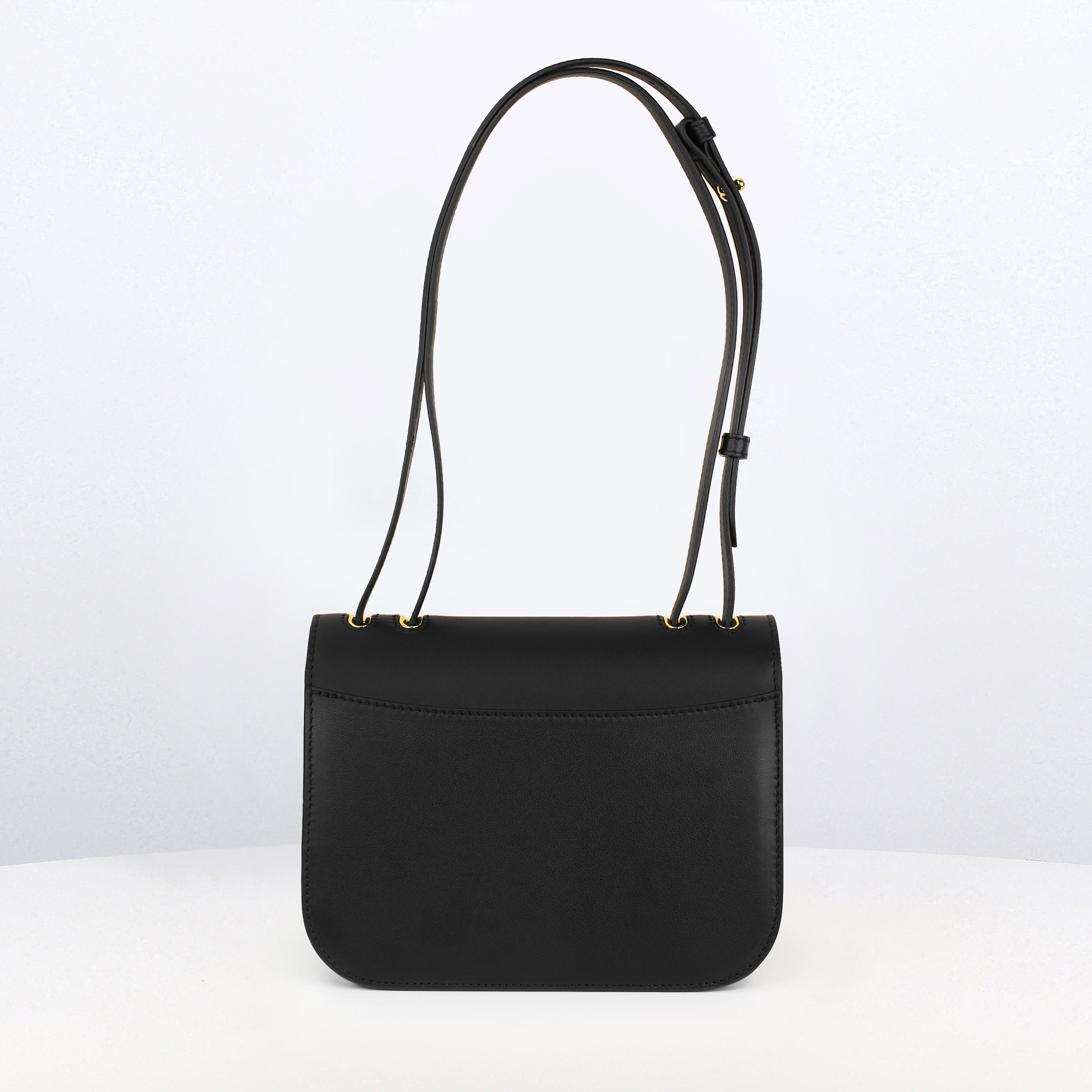 "Archive Event" LEATHER FLAP BAG ELYSEE BLACK