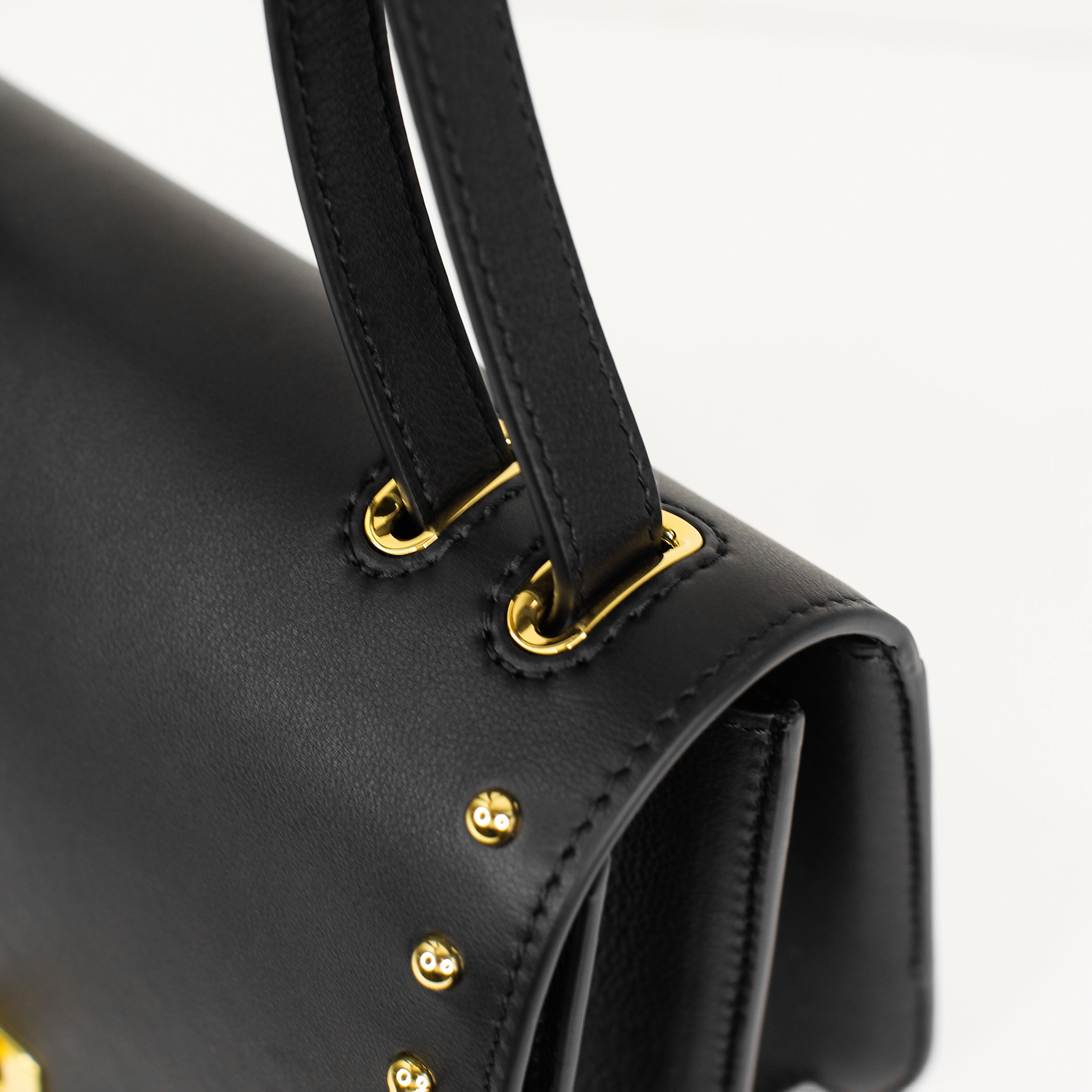 "Archive Event" LEATHER FLAP BAG ELYSEE BLACK