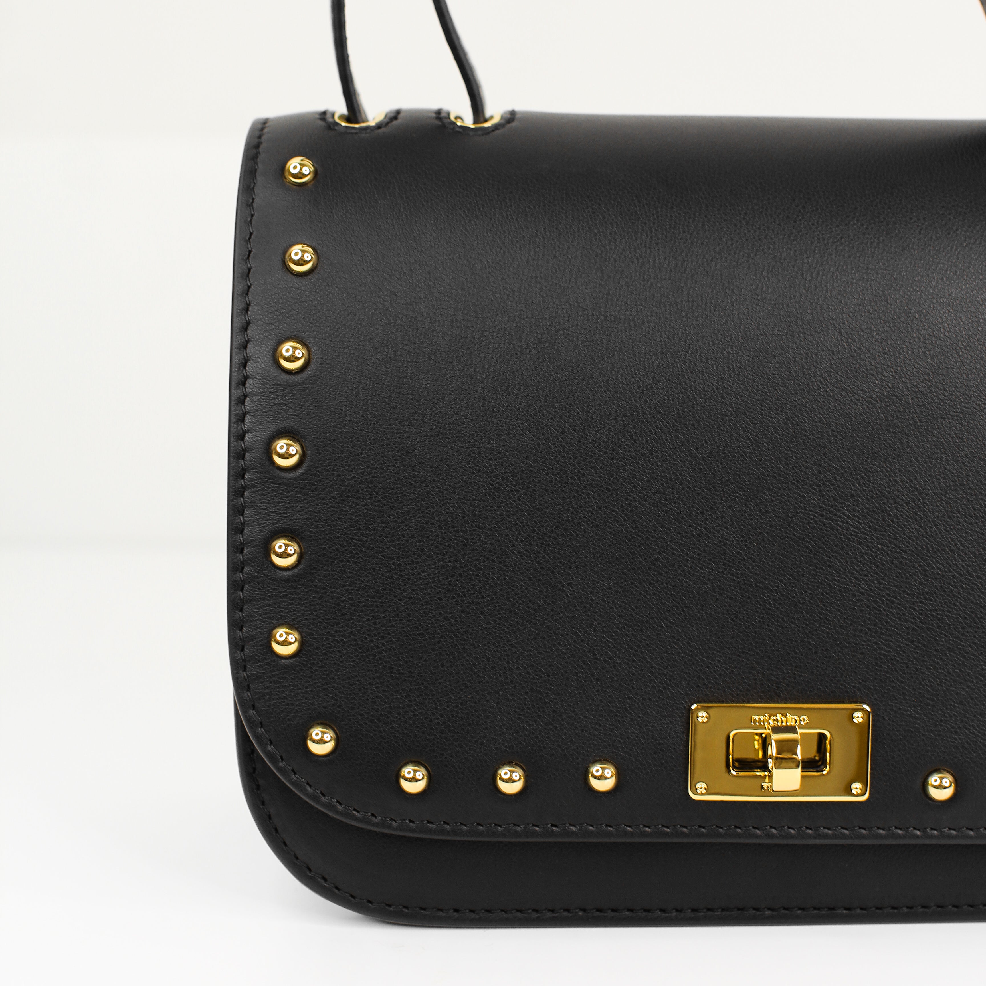 "Archive Event" LEATHER FLAP BAG ELYSEE BLACK