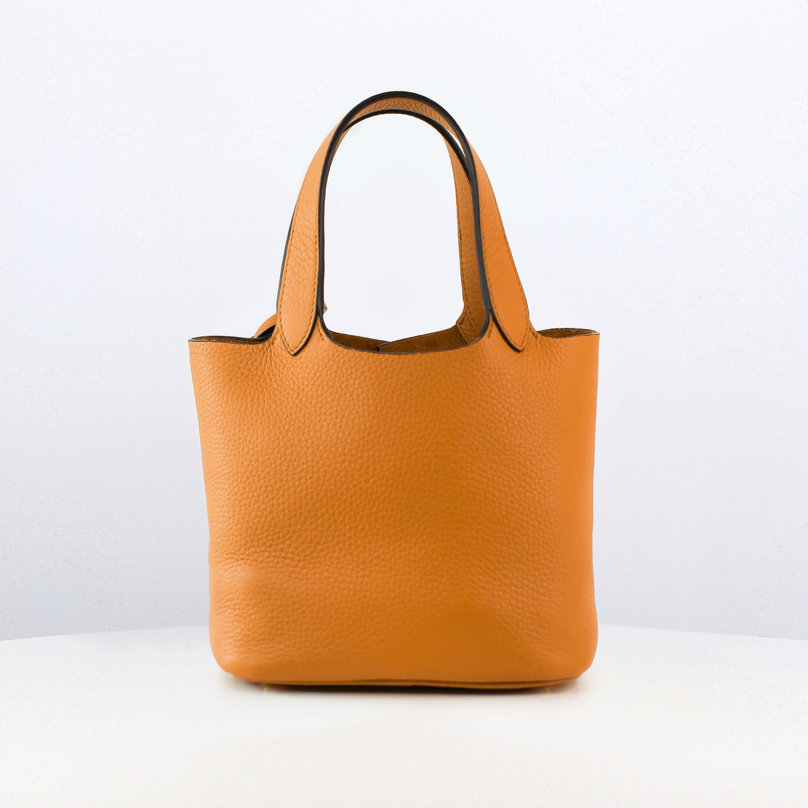 LEATHER HANDBAG ETOILE MINI CAMEL WITH GOLD HARDWARE