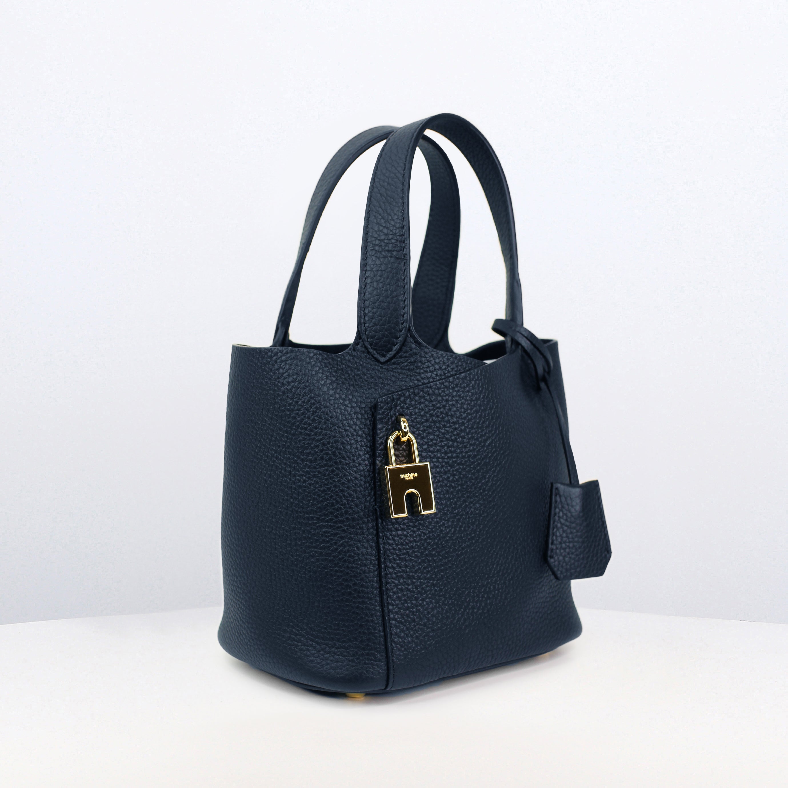 LEATHER HANDBAG ETOILE MINI ECLIPSE WITH GOLD HARDWARE