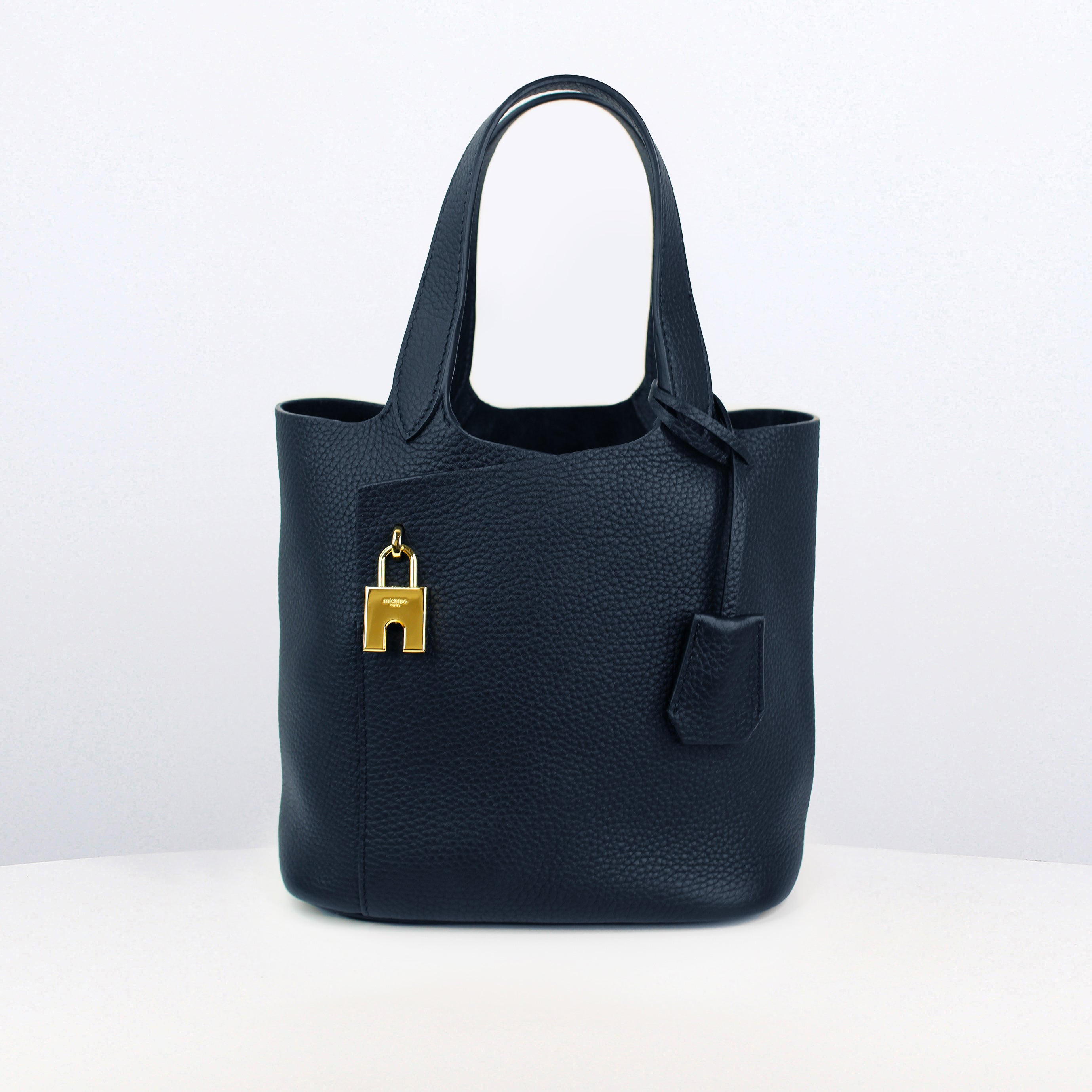 LEATHER HANDBAG ETOILE PM ECLIPSE WITH GOLD HARDWARE