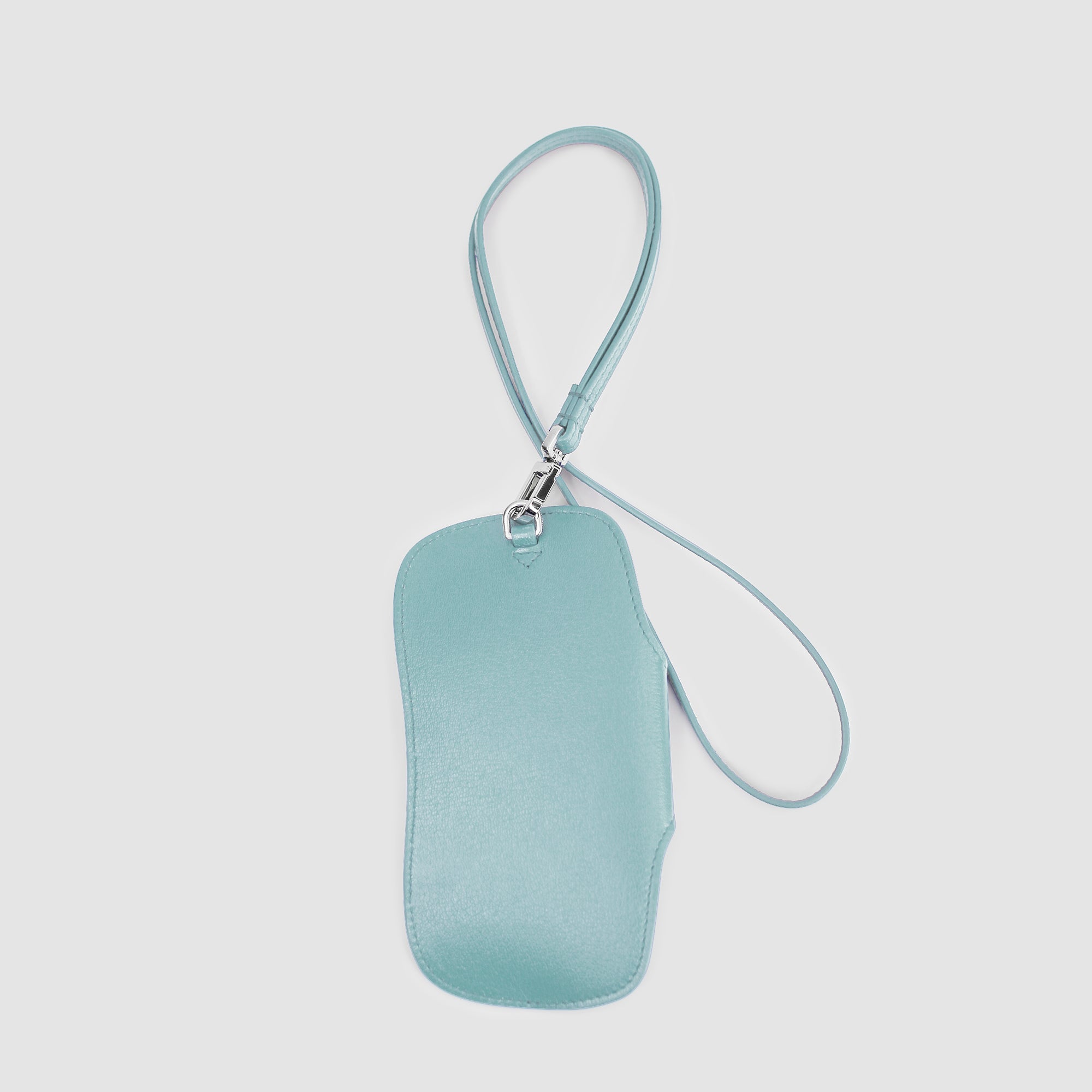 LEATHER GLASSES HOLDER SKYBLUE