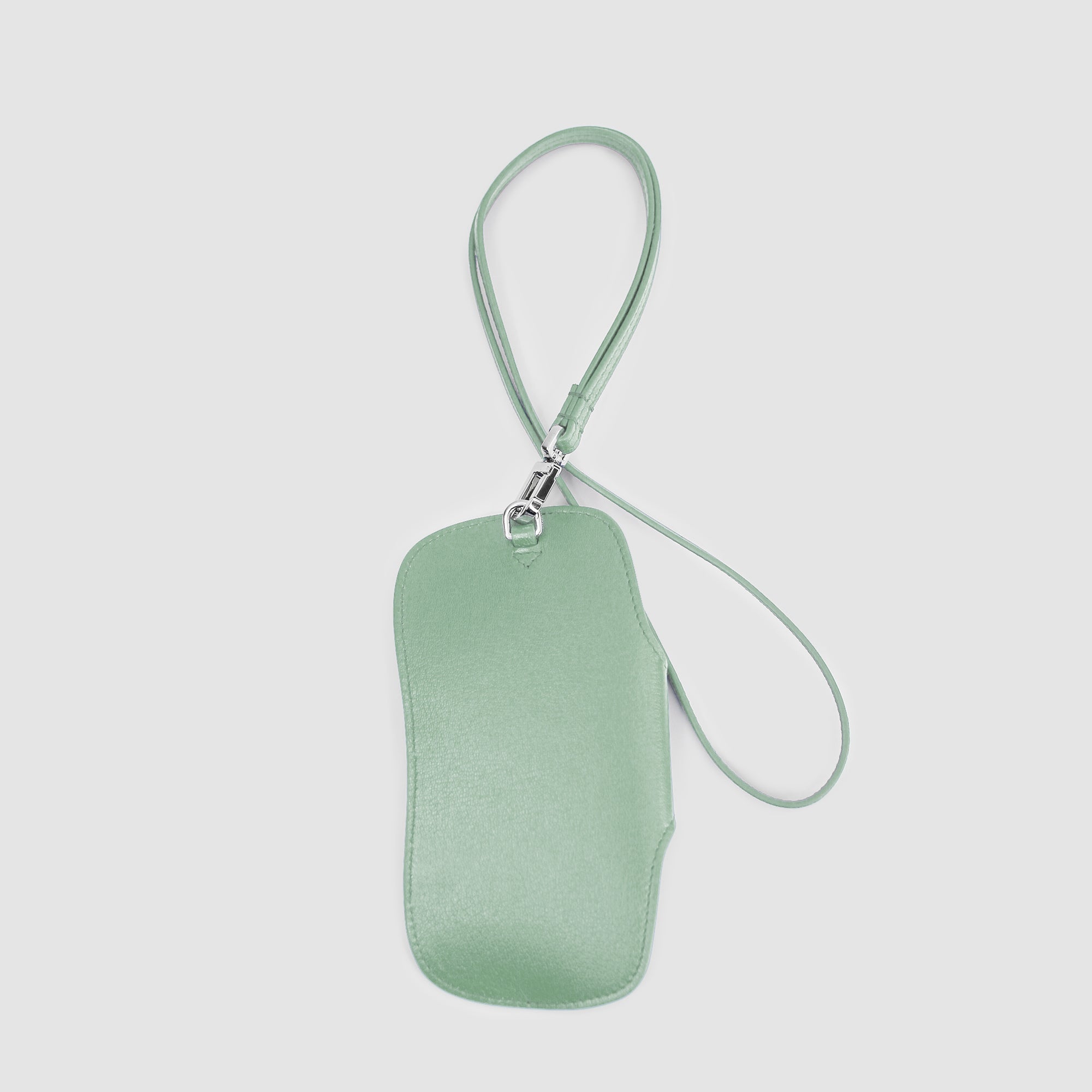 GIFT SET: LONG LEATHER ZIP WALLET & MINT GREEN LEATHER GLASSES CASE