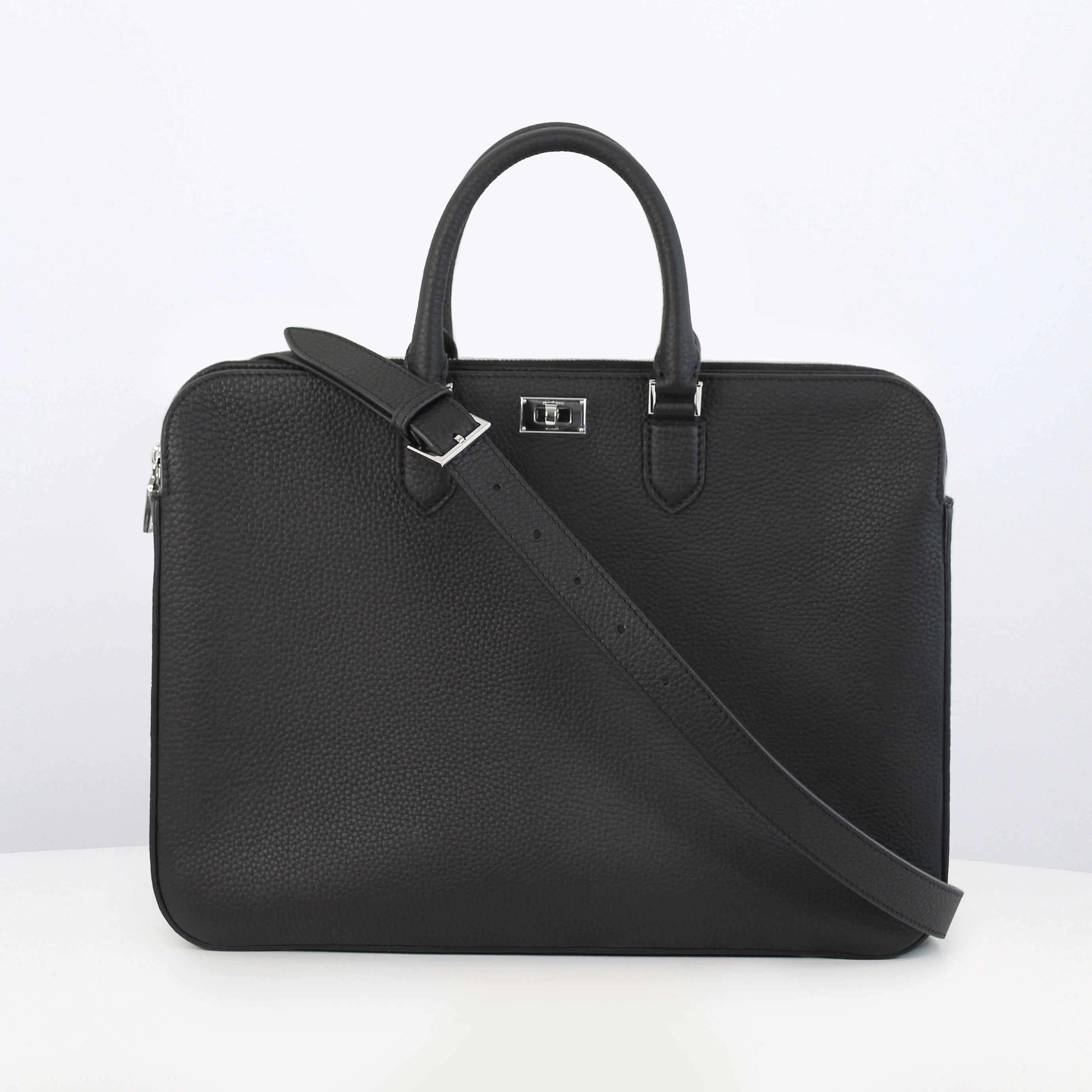 "Archive Event" ORSAY LEATHER BRIEFCASE BLACK