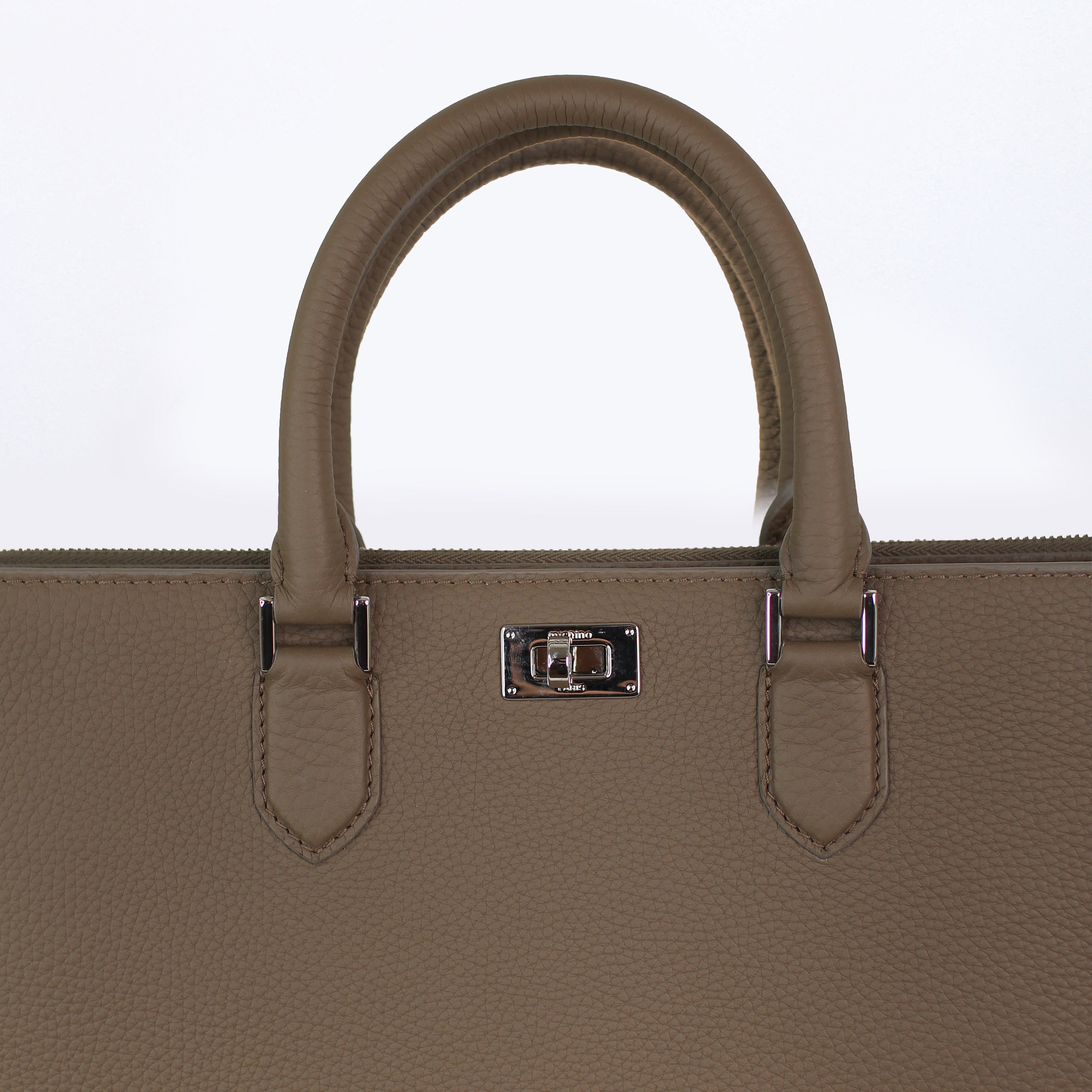 ORSAY LEATHER BRIEFCASE TAUPE