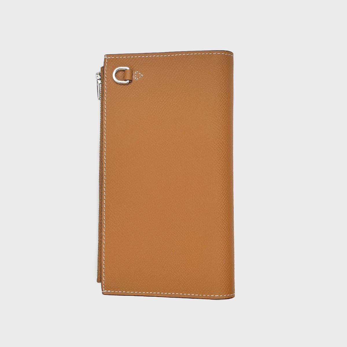 LEATHER LONG ZIP WALLET GOLD