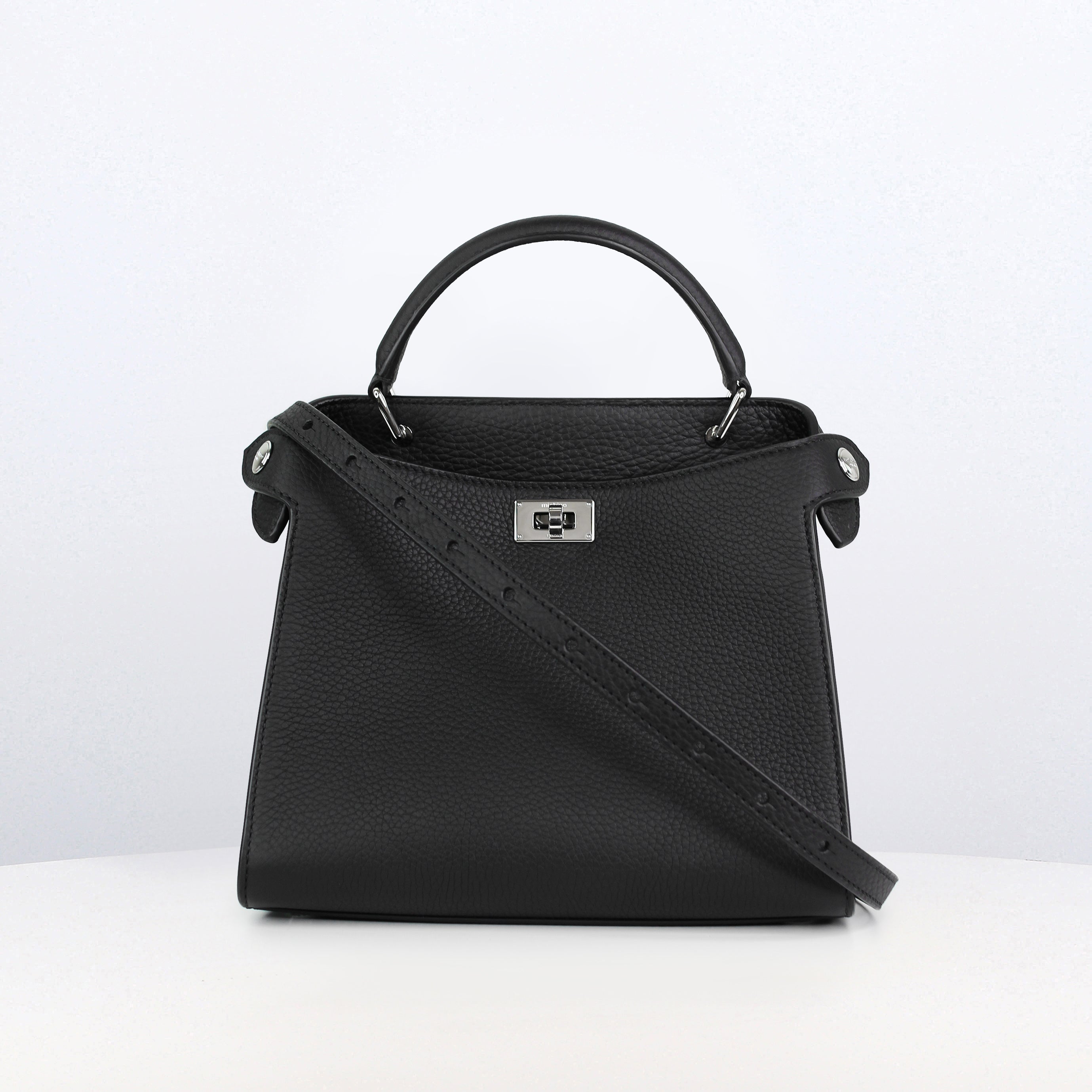 LEATHER HANDBAG LUTECE MINI BLACK