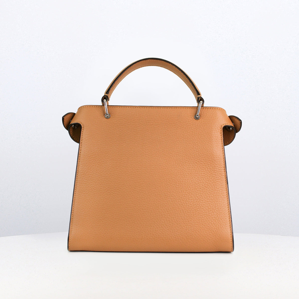LEATHER HANDBAG LUTECE MINI CAMEL