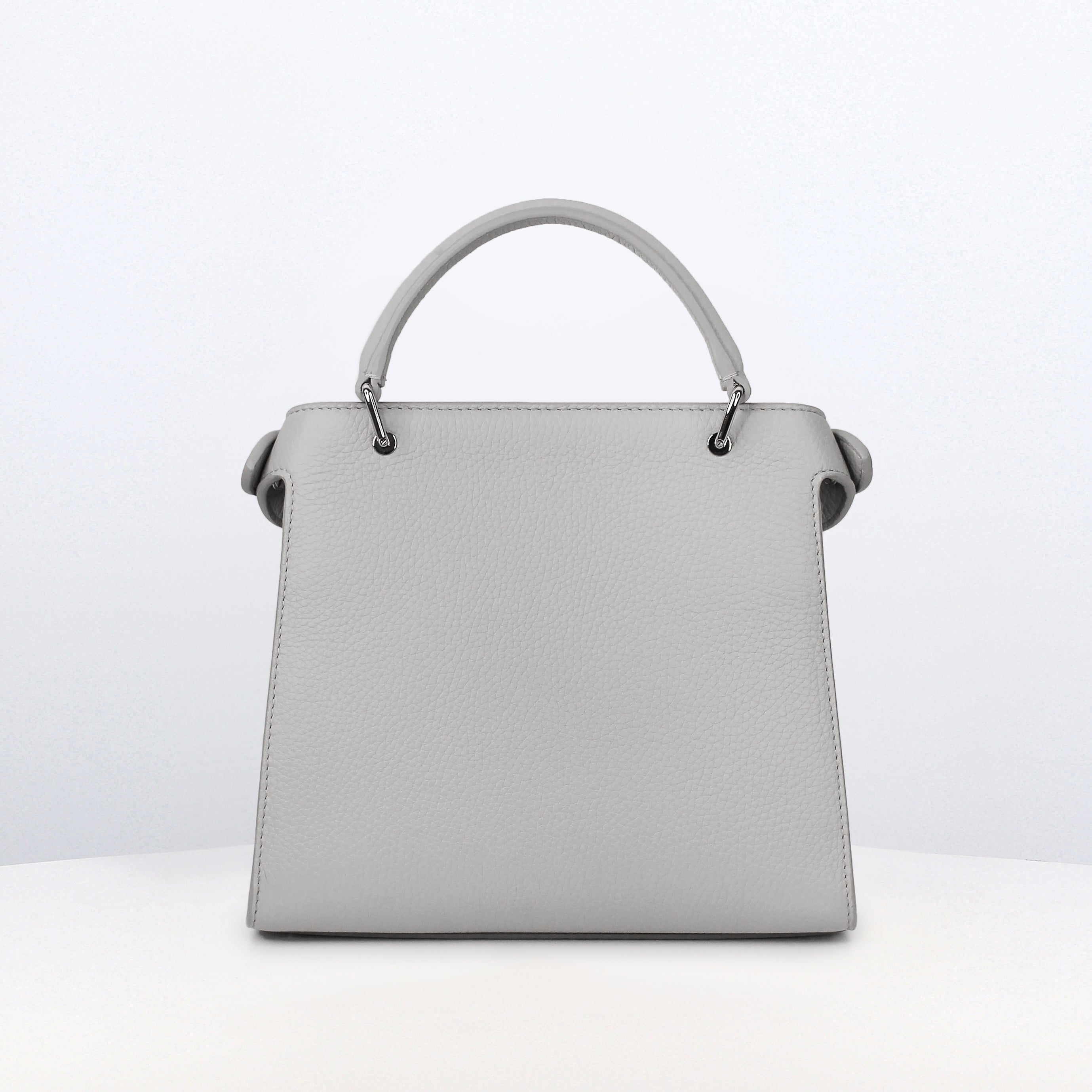 LEATHER HANDBAG LUTECE MINI DUNE