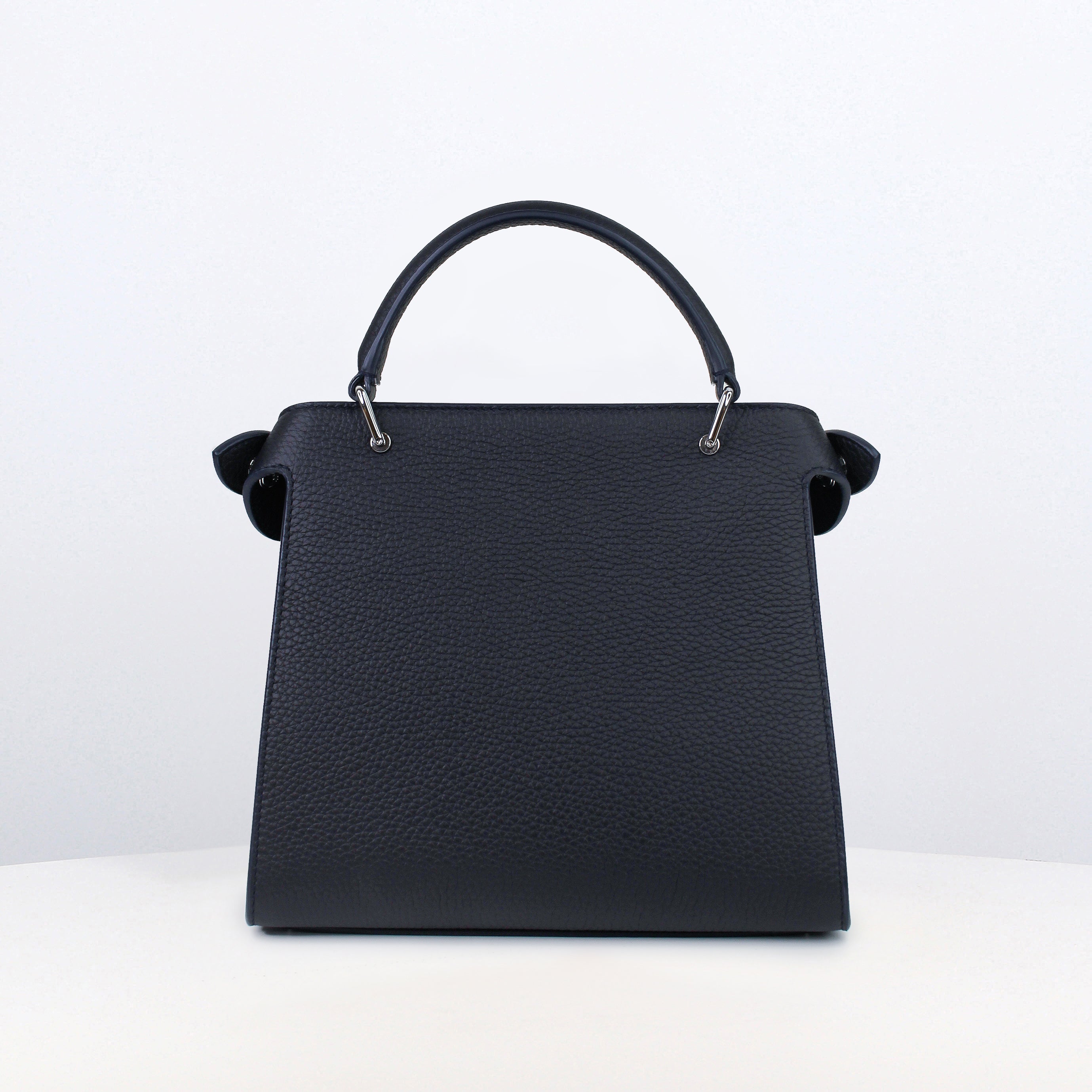LEATHER HANDBAG LUTECE MINI NUBUCK ECLIPSE
