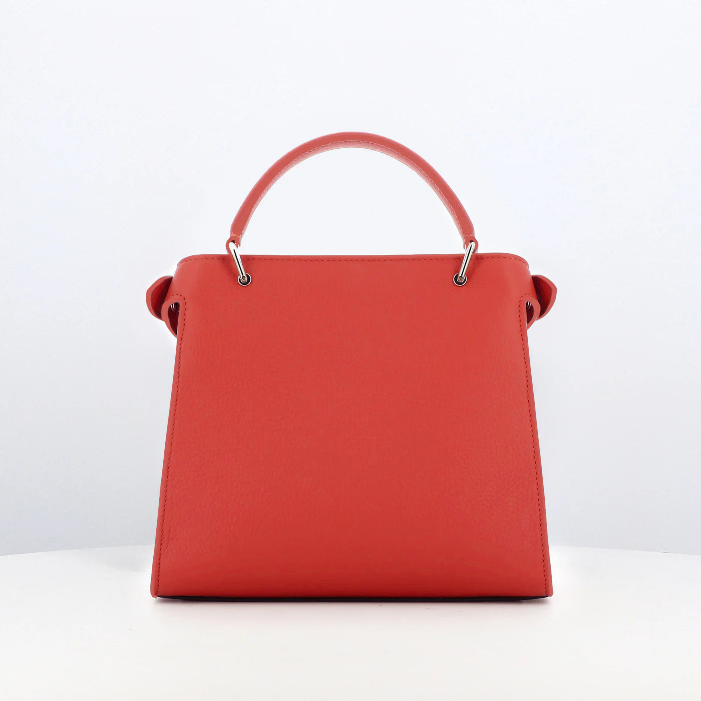 LEATHER HANDBAG LUTECE MINI LEHUA RED