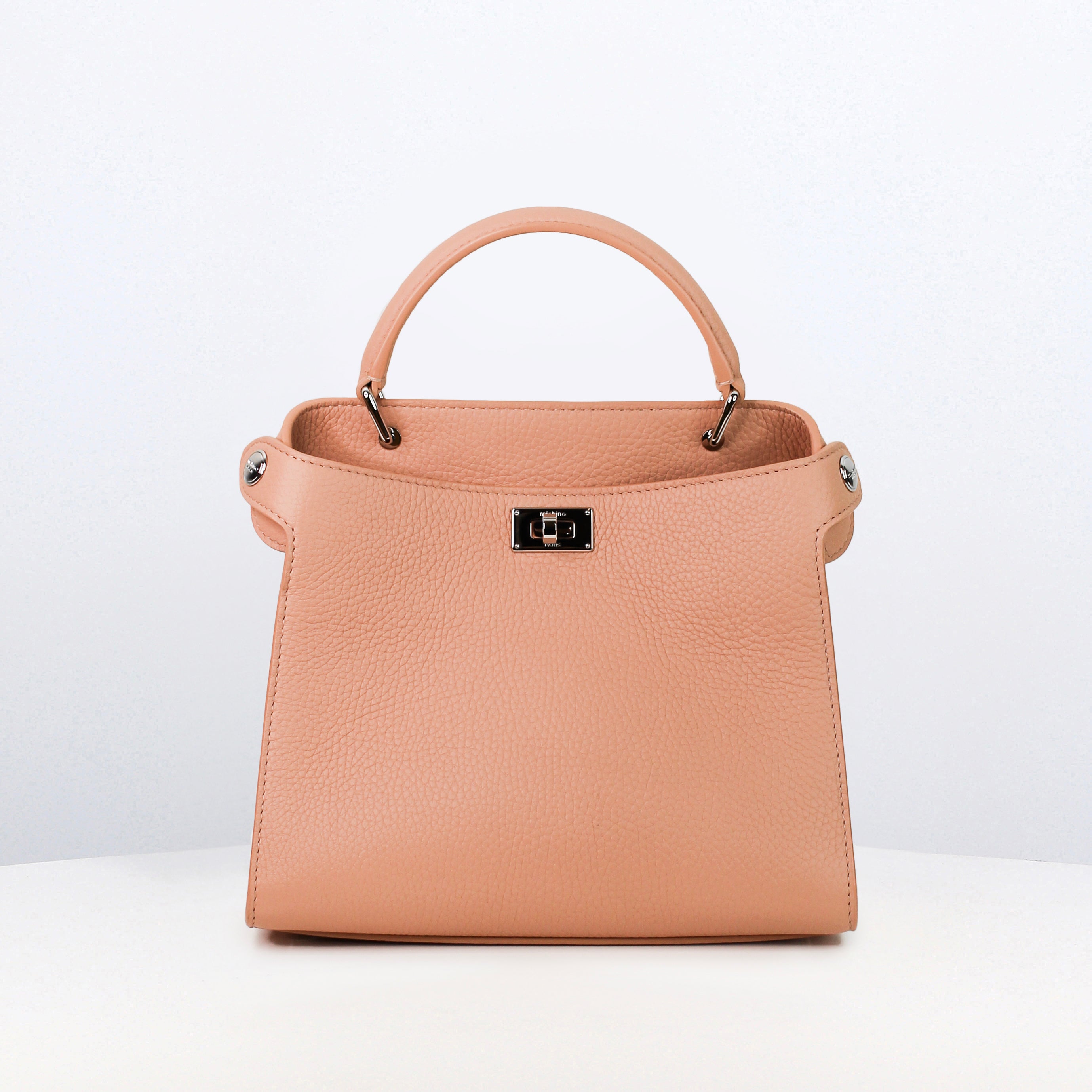 LEATHER HANDBAG LUTECE MINI TERRACOTTA