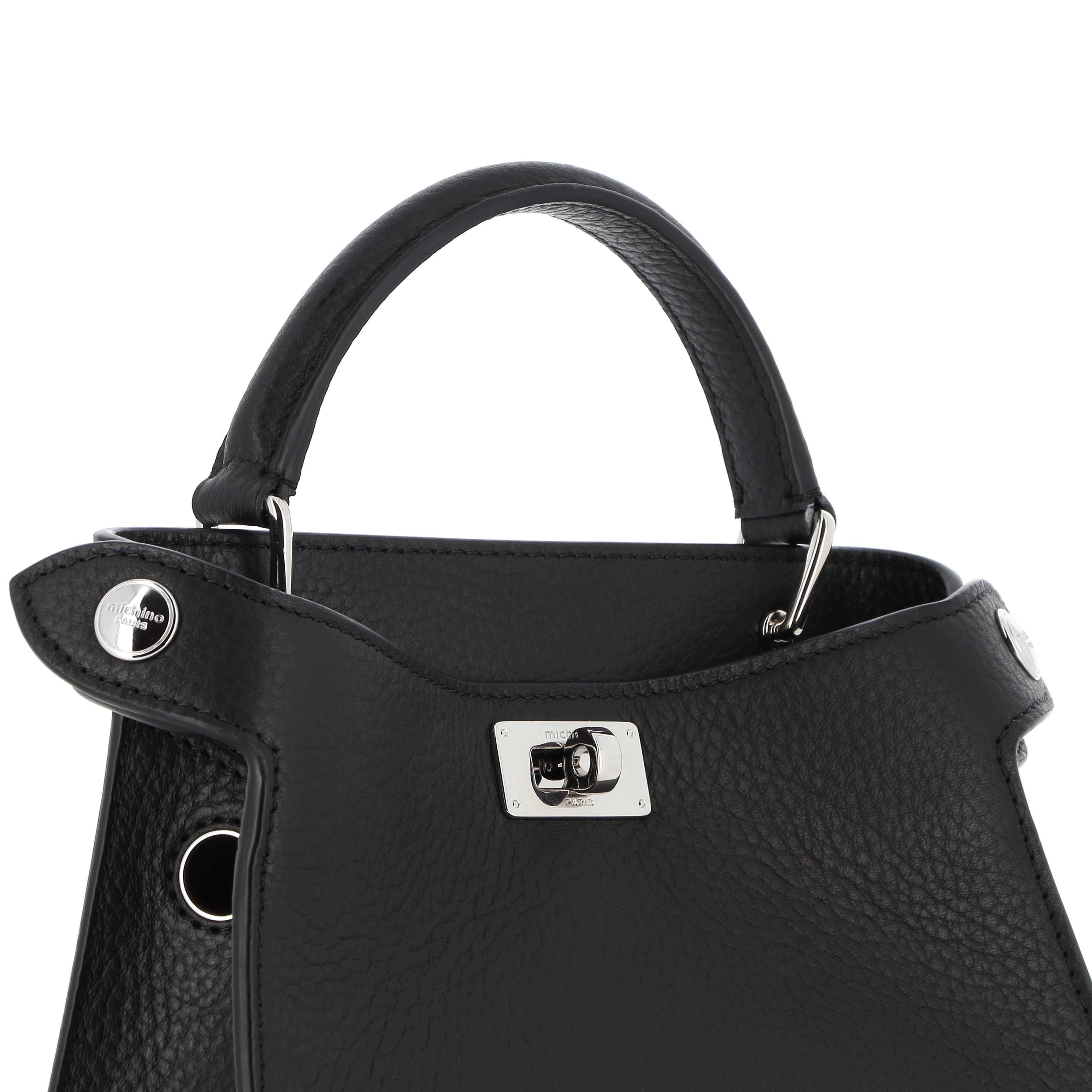 "Archive Event" LEATHER HANDBAG LUTECE NANO BLACK (WITHOUT STRAP)