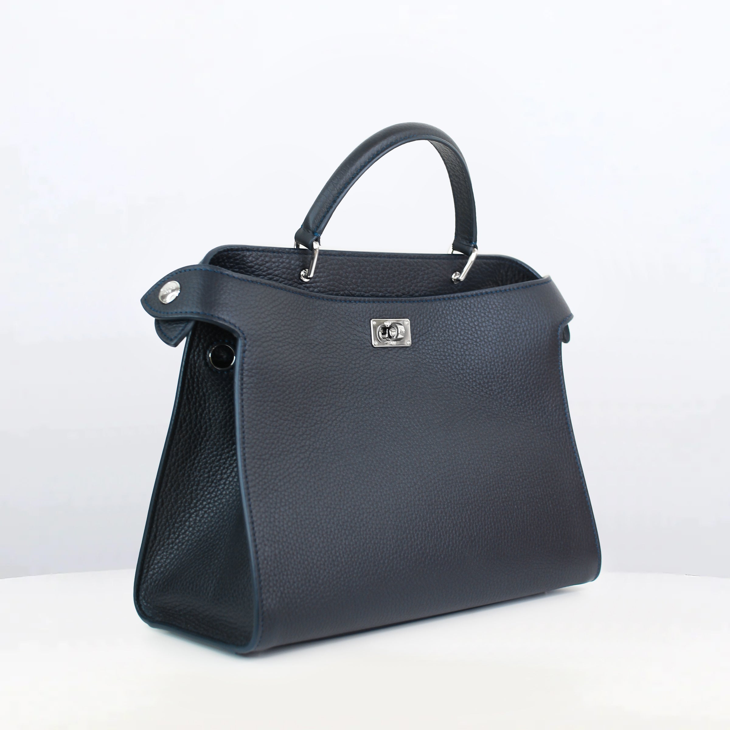 LEATHER HANDBAG LUTECE PM ECLIPSE