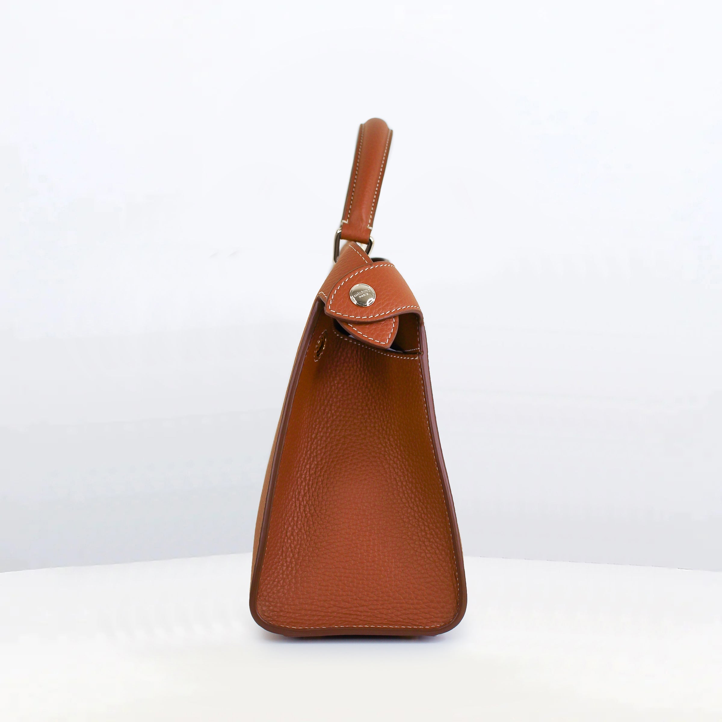 LEATHER HANDBAG LUTECE PM GOLD