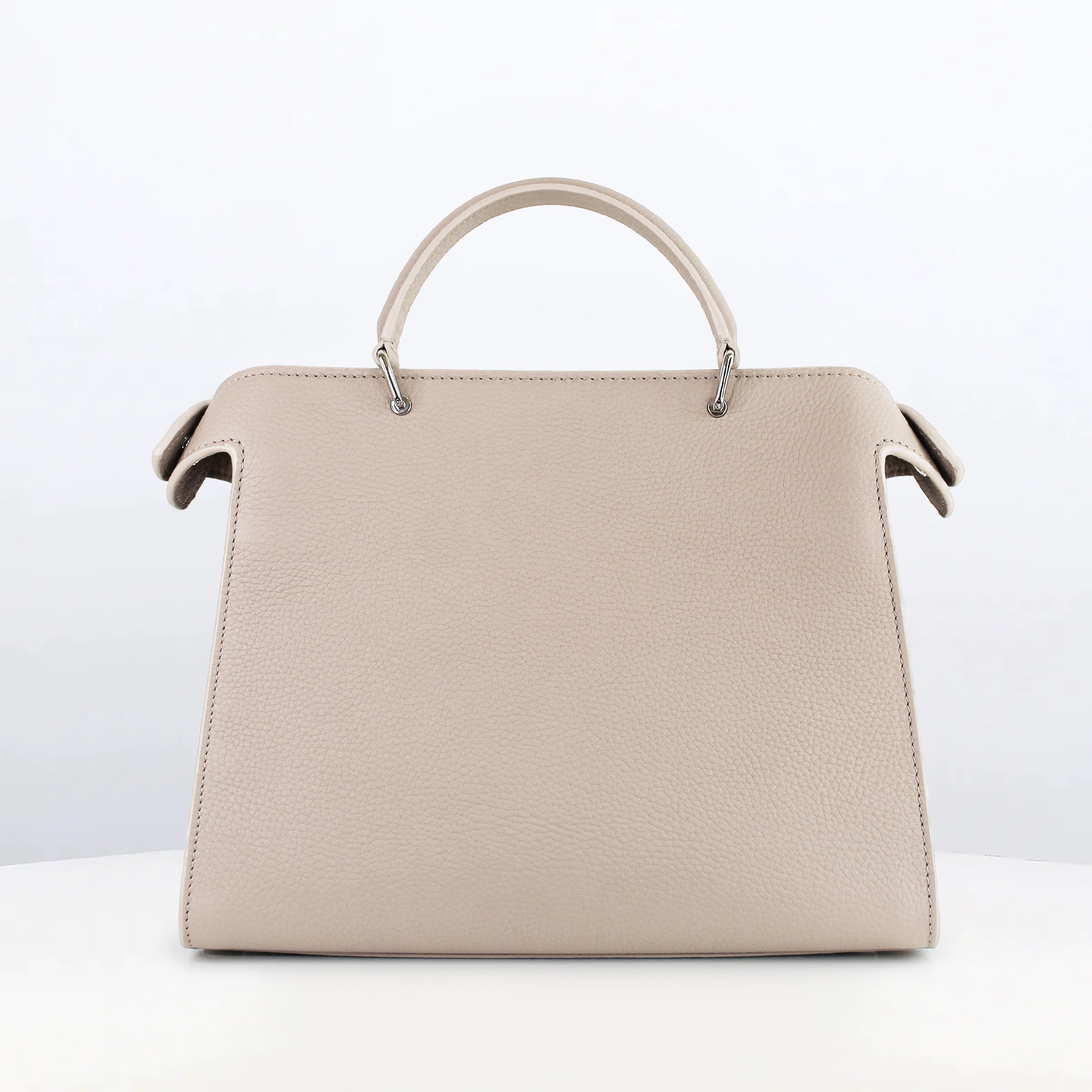 LEATHER HANDBAG LUTECE PM IVORY
