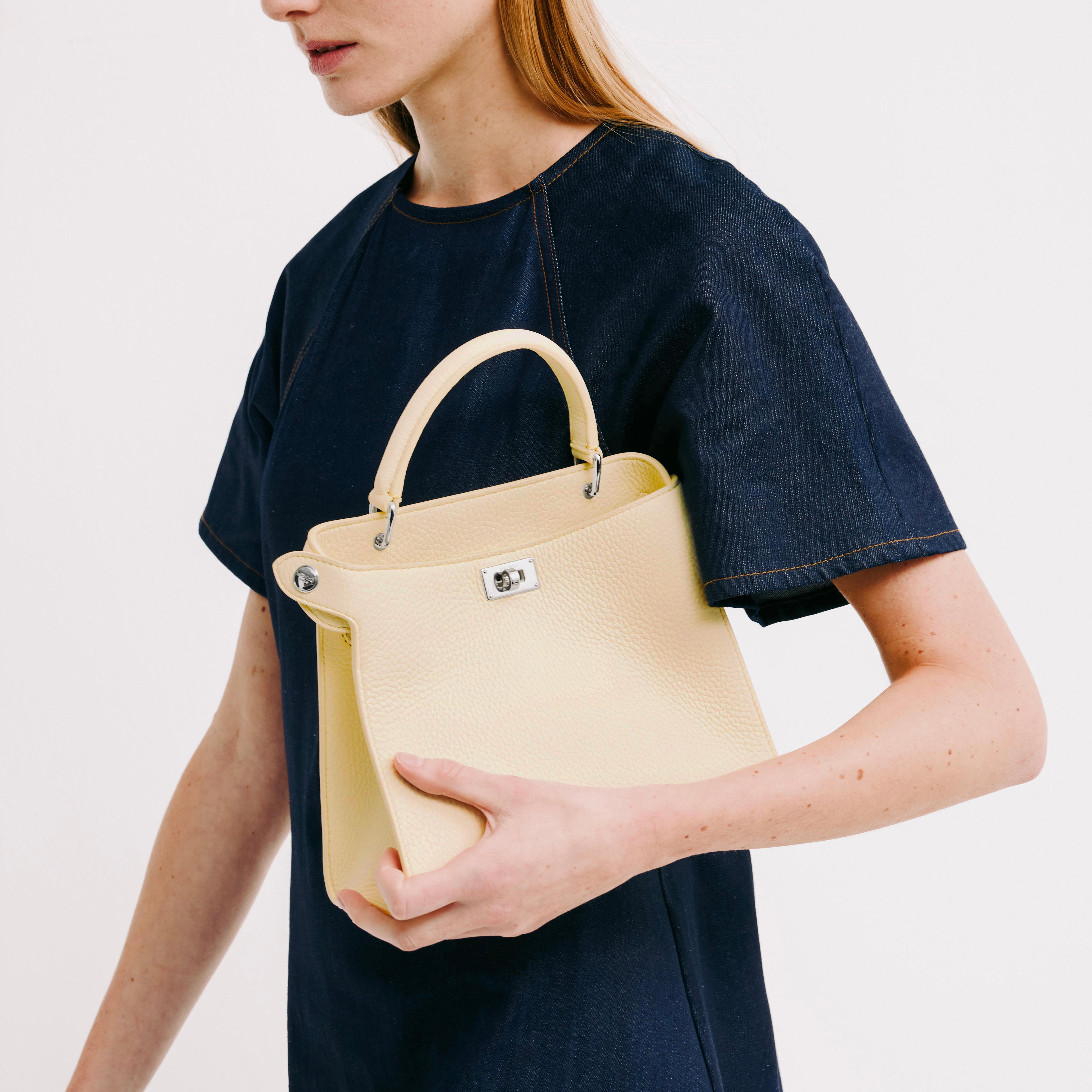 LEATHER HANDBAG LUTECE MINI CHANTILLY