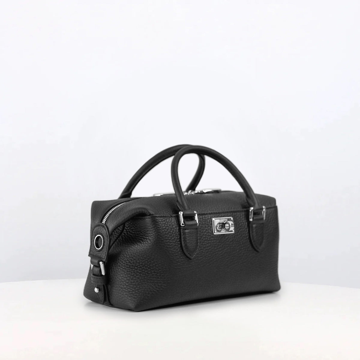 DUFFLE LEATHER BAG MONTPARNASSE NANO BLACK