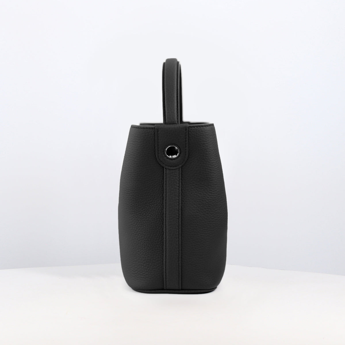 LEATHER BUCKET BAG ODEON MINI BLACK