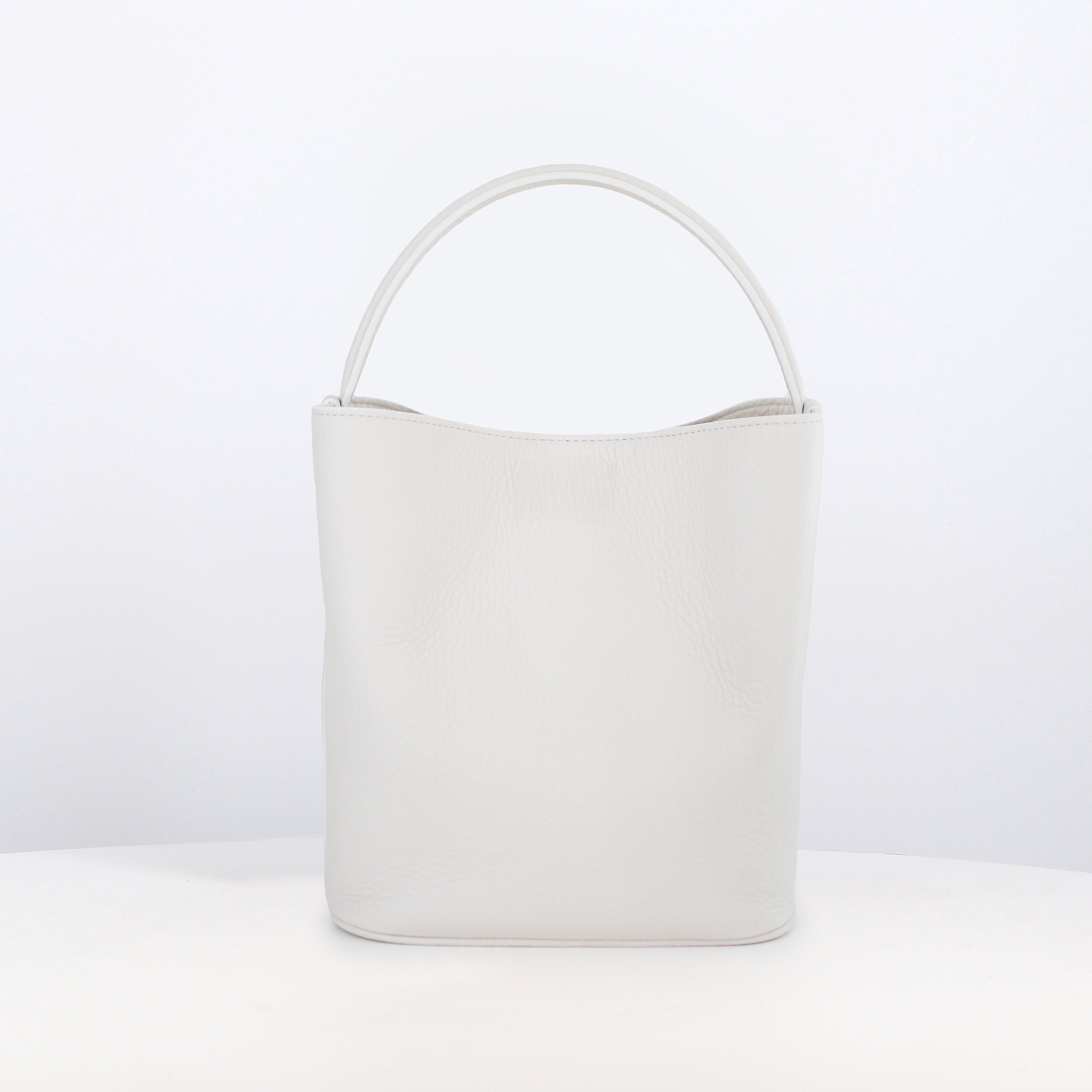 LEATHER BUCKET BAG ODEON MINI CRAIE GOLD HARDWARE