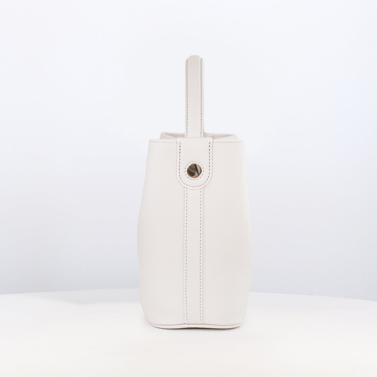LEATHER BUCKET BAG ODEON MINI CRAIE GOLD HARDWARE