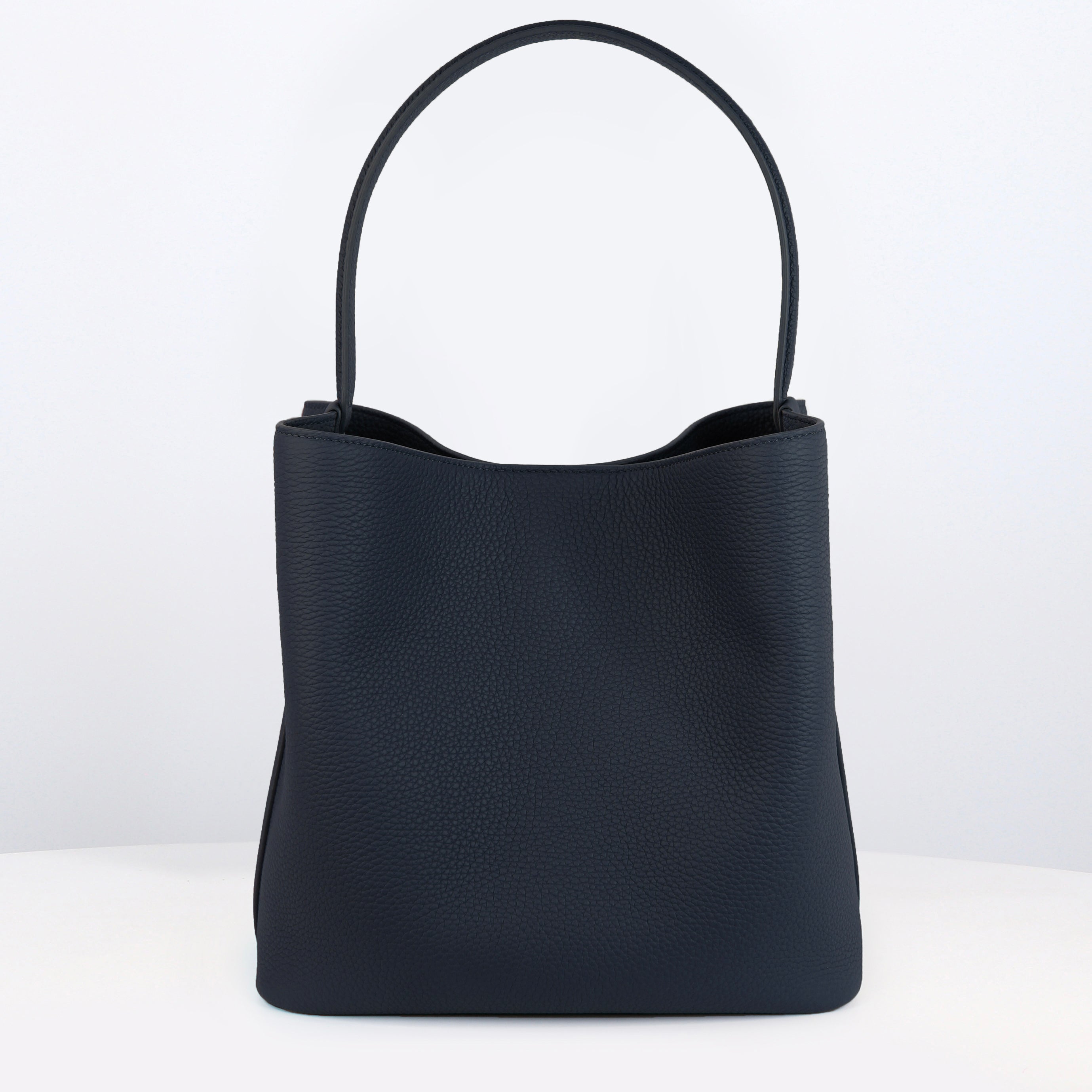 LEATHER BUCKET BAG ODEON PM ECLIPSE