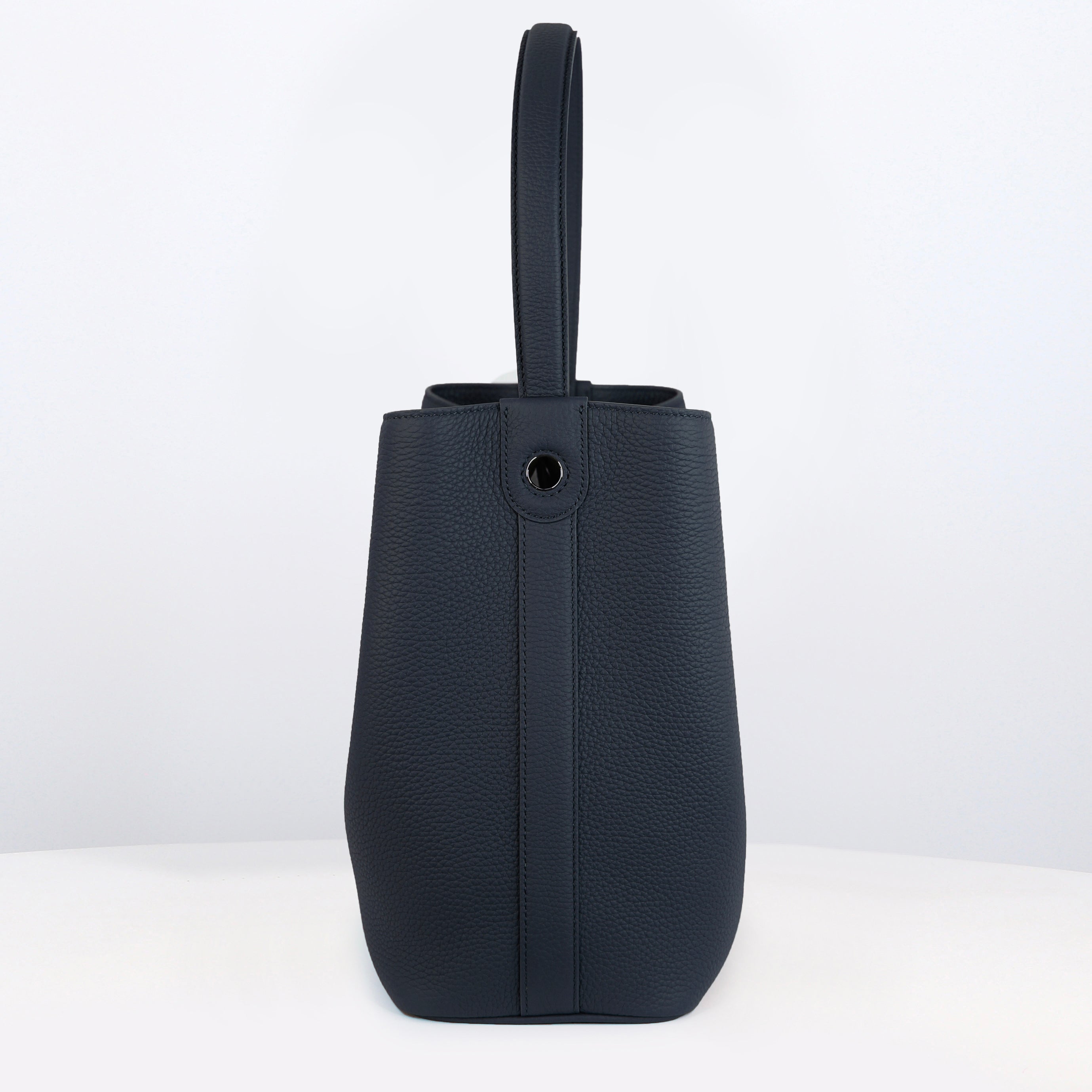 LEATHER BUCKET BAG ODEON PM ECLIPSE