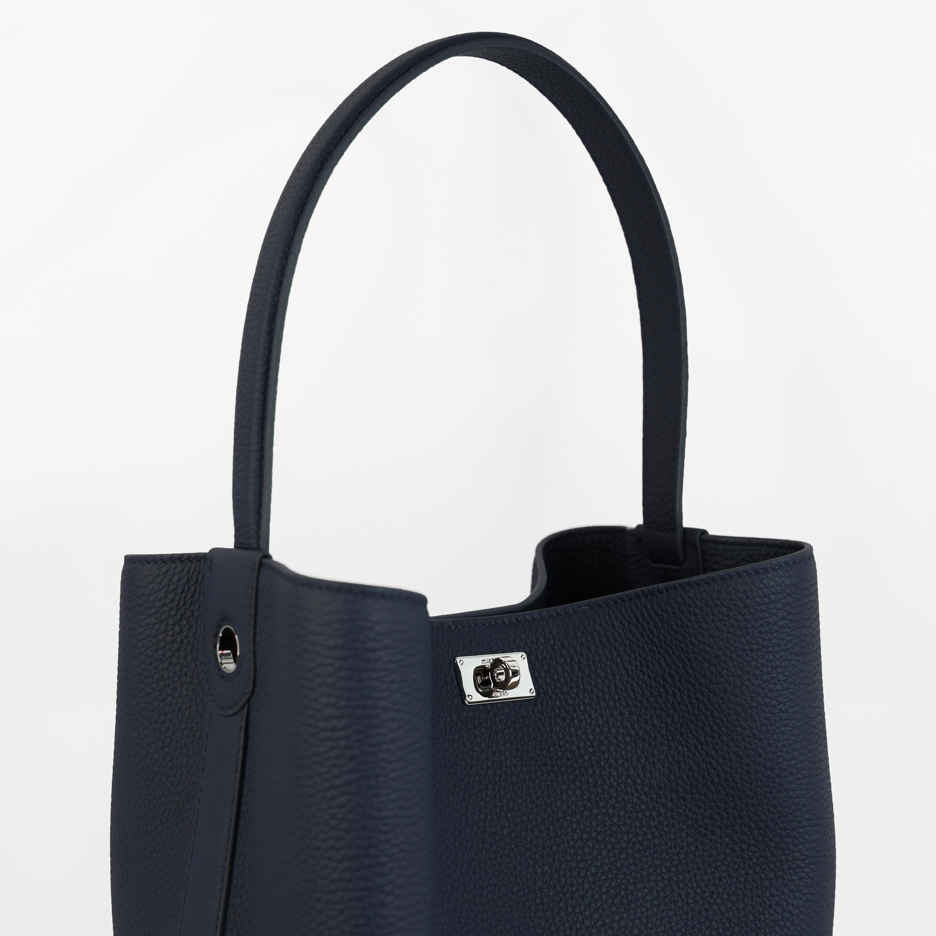 LEATHER BUCKET BAG ODEON PM ECLIPSE