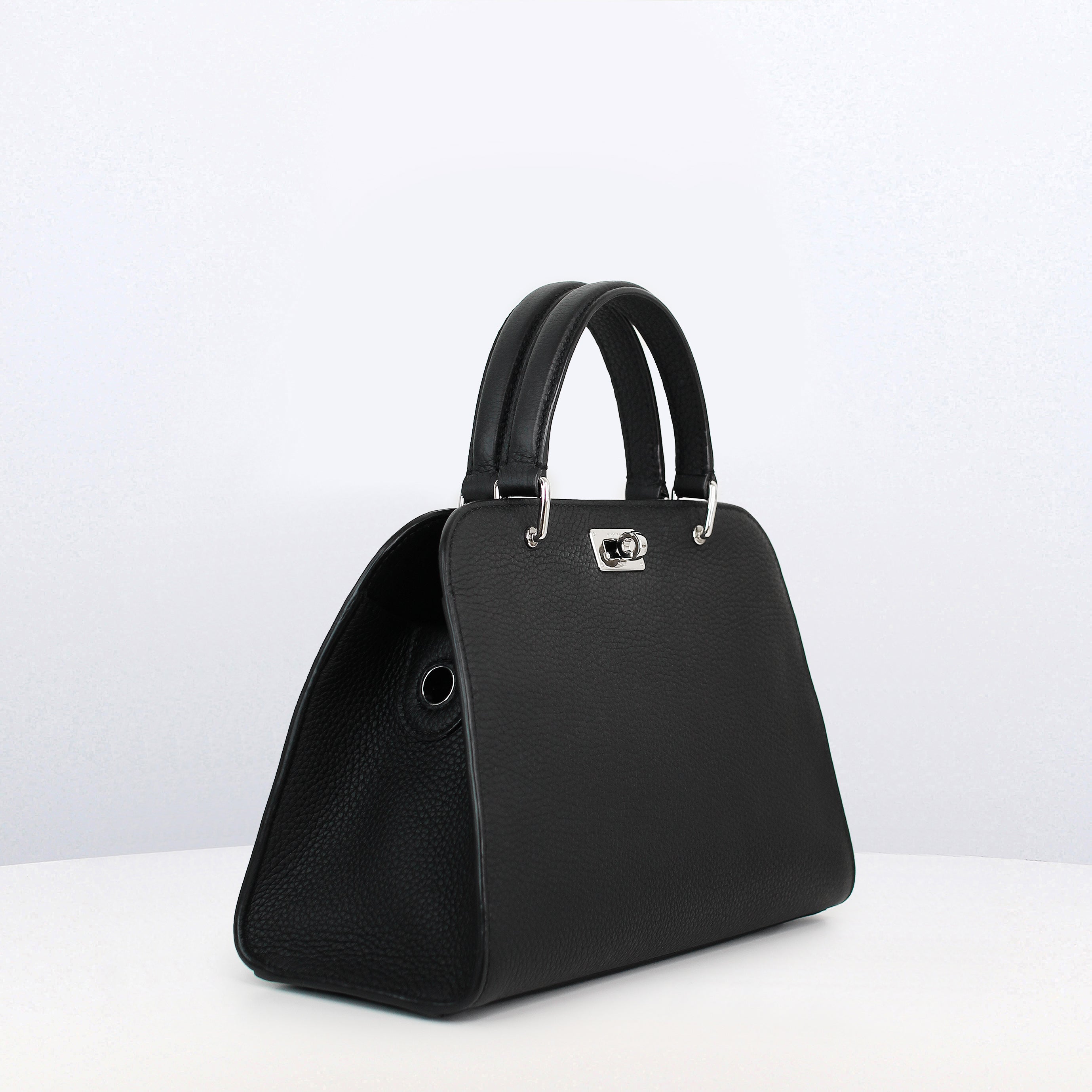 LEATHER HANDBAG OPERA MINI BLACK