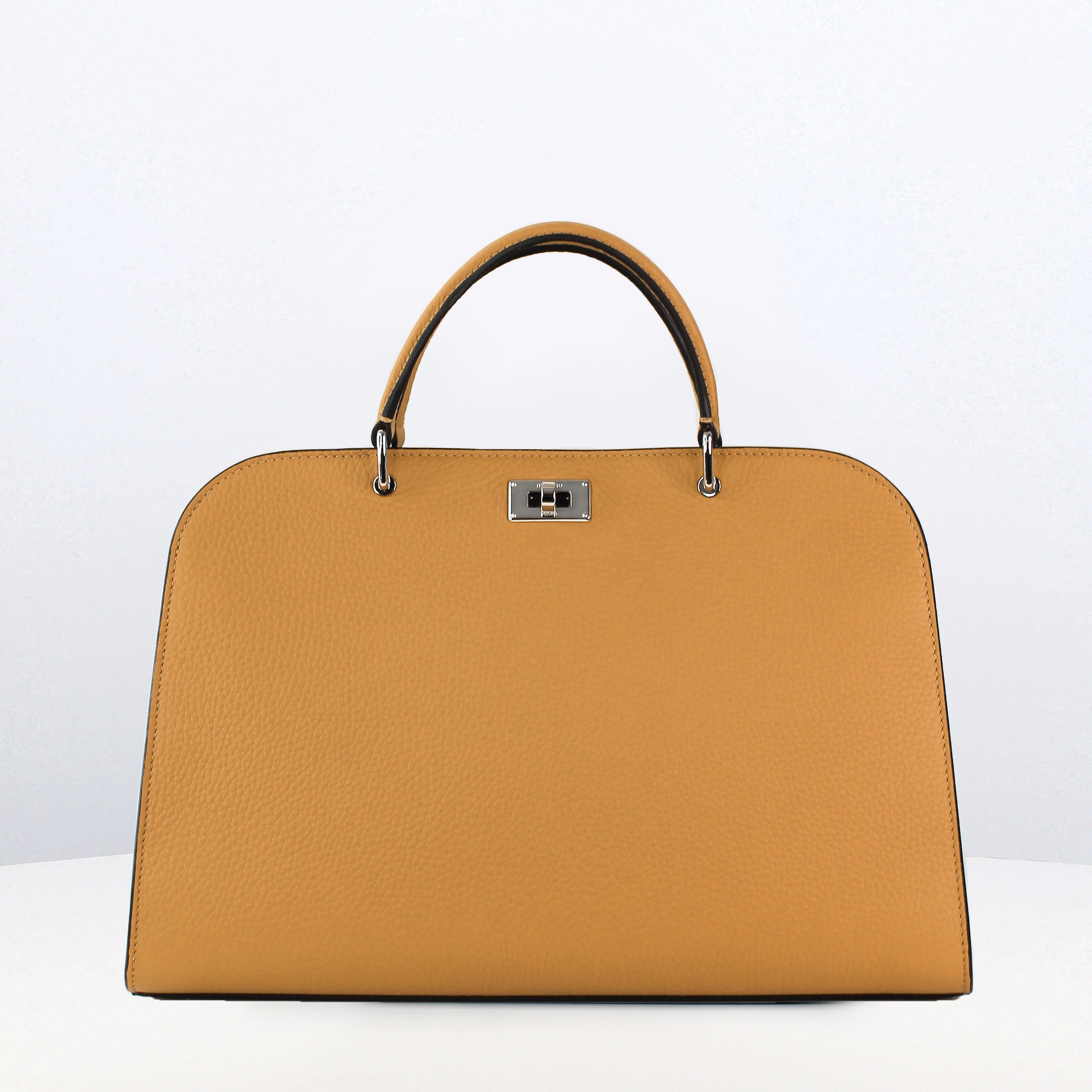 LEATHER HANDBAG OPERA PM BISCOTTO