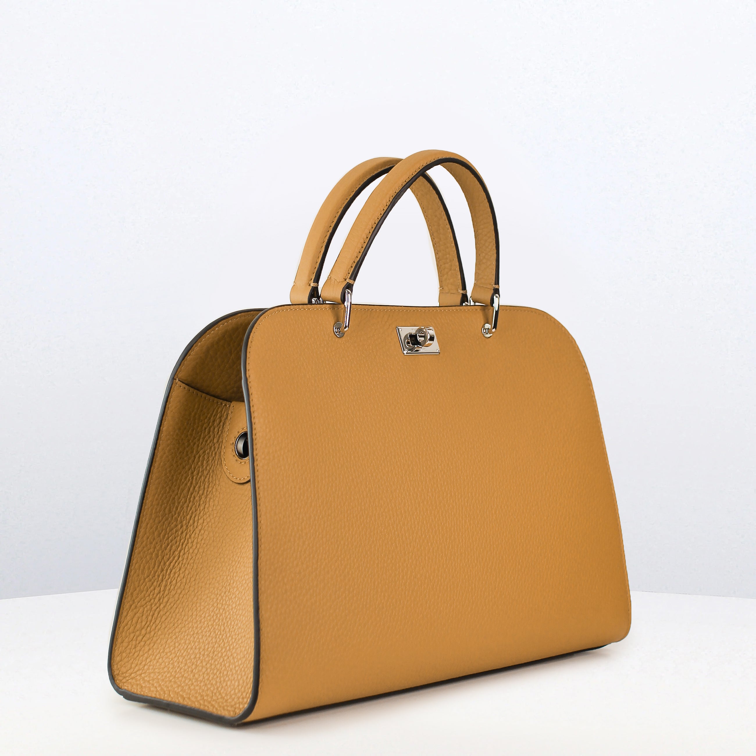 LEATHER HANDBAG OPERA PM BISCOTTO