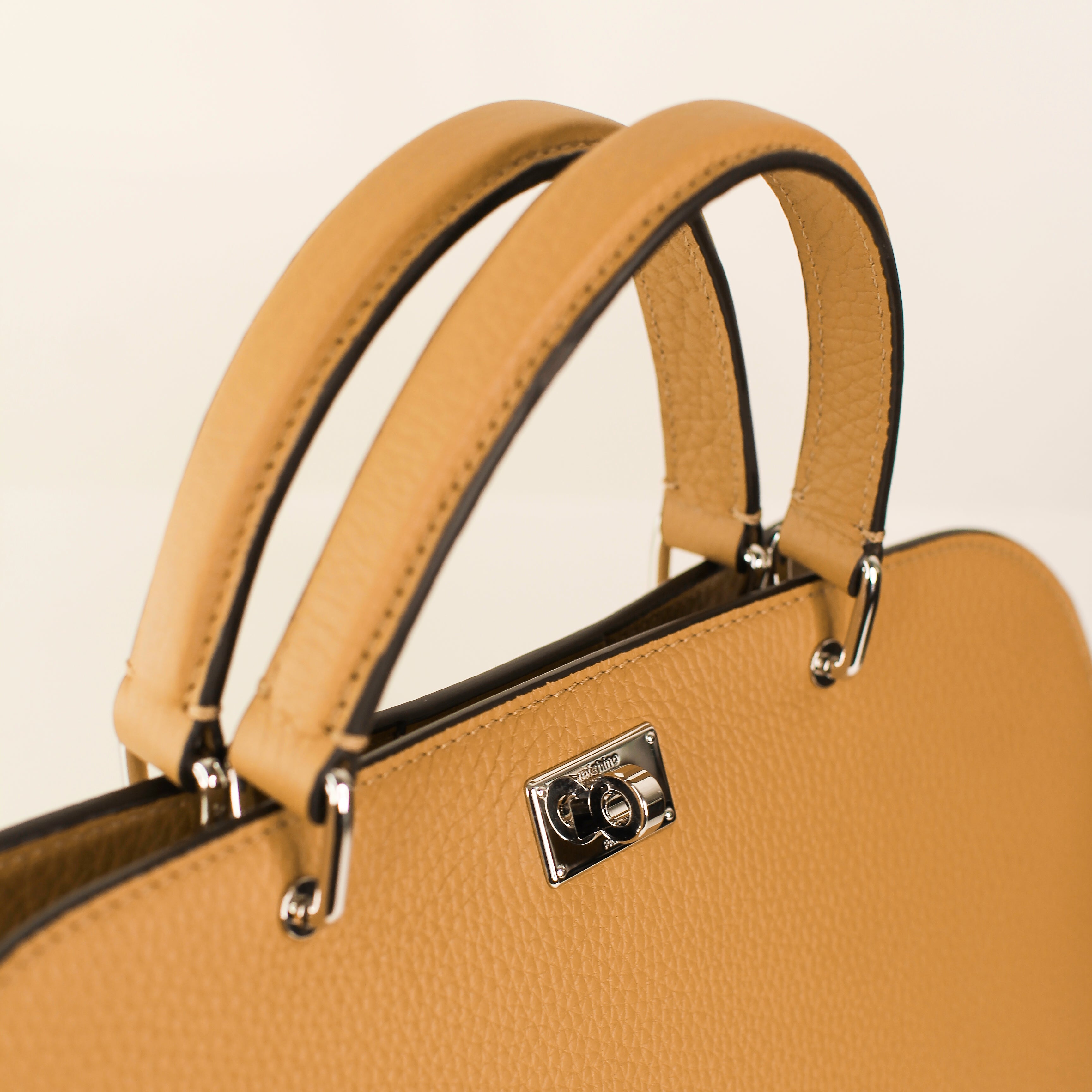 LEATHER HANDBAG OPERA PM BISCOTTO