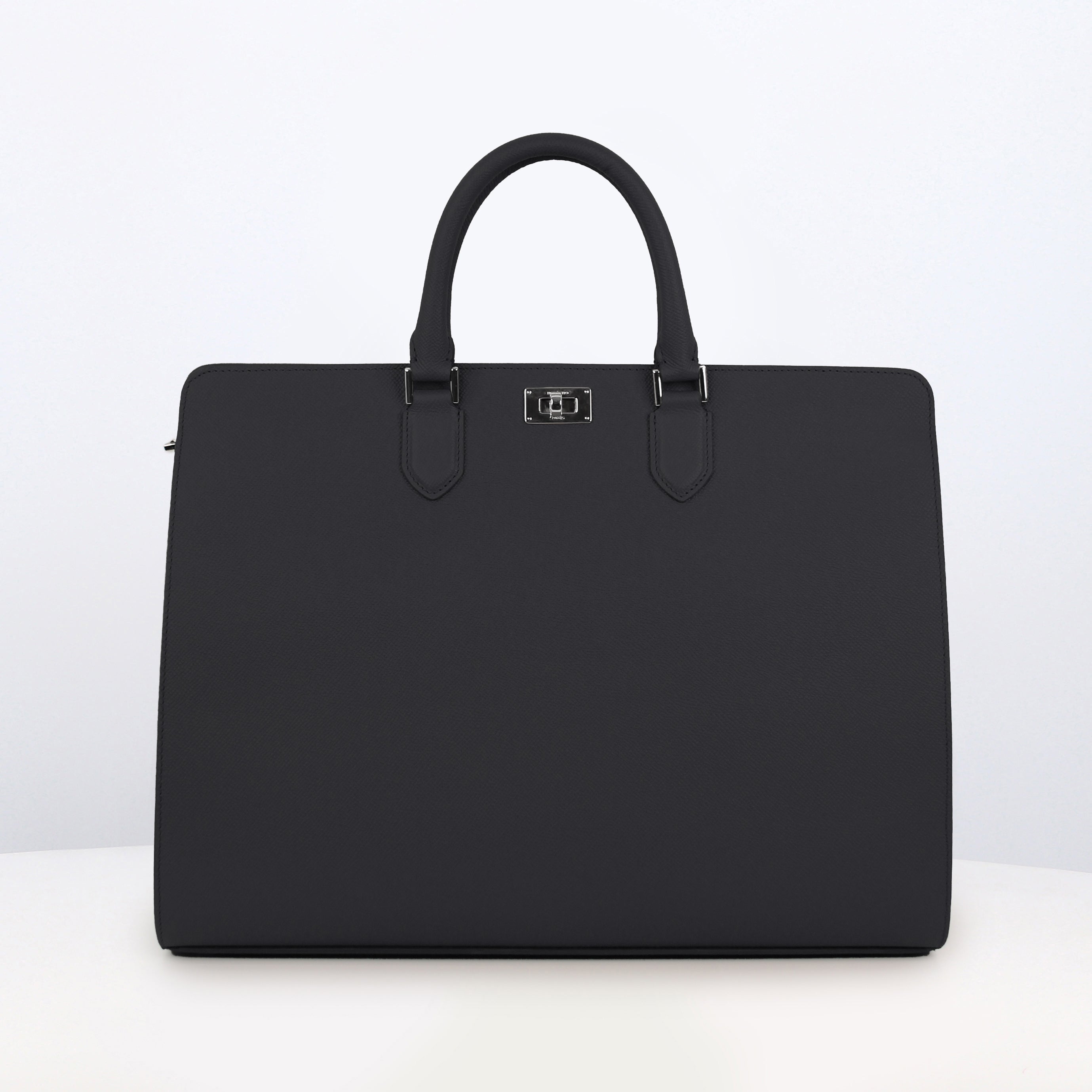 "Archive Event" HAUSSMANN LEATHER BRIEFCASE BLACK