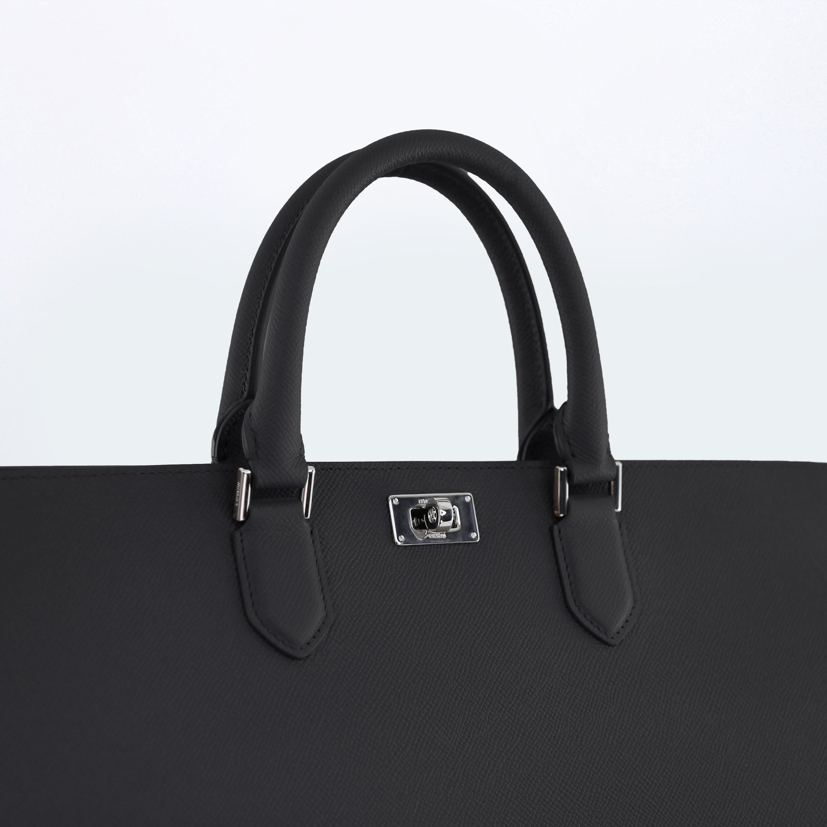 "Archive Event" HAUSSMANN LEATHER BRIEFCASE BLACK