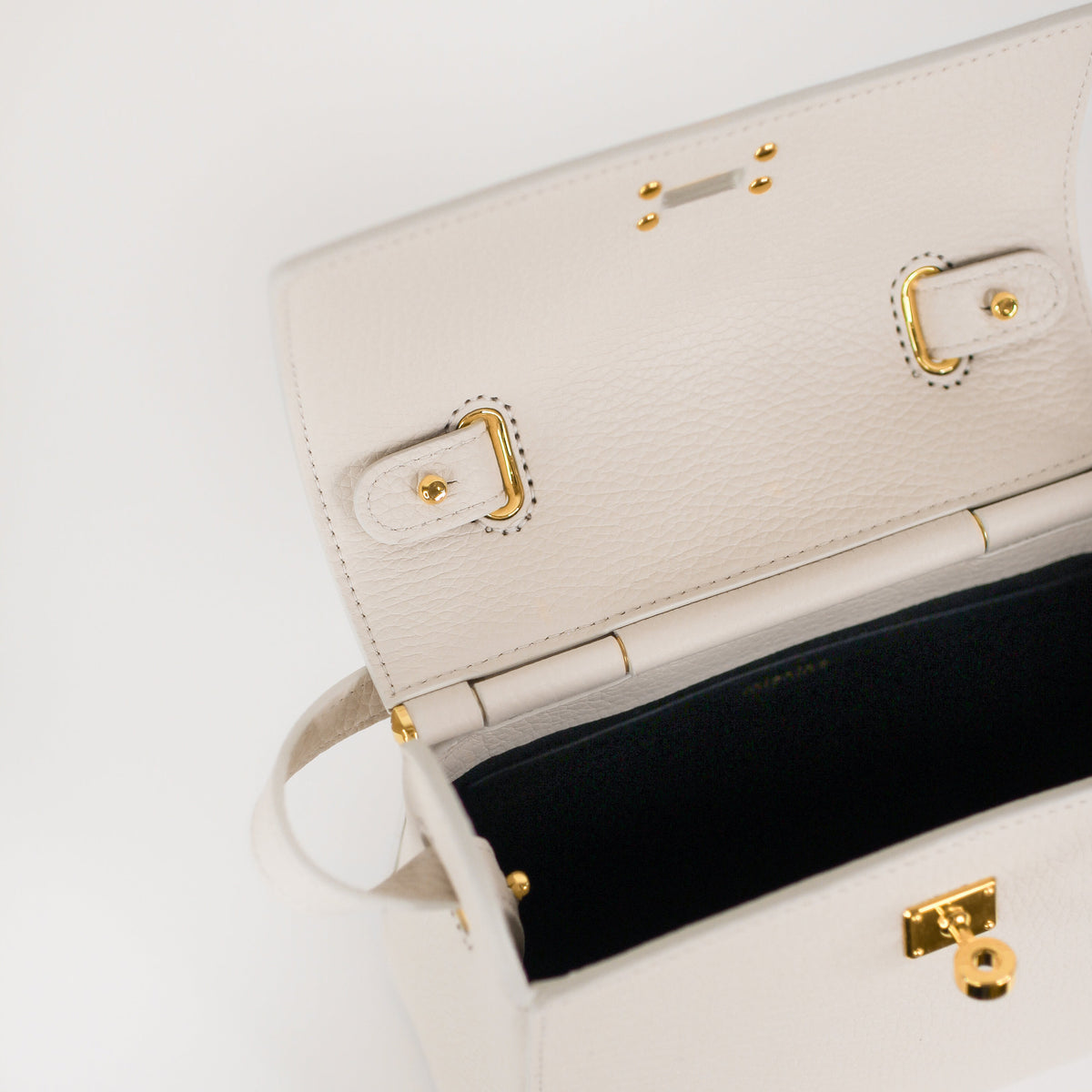 LEATHER HANDBAG PALAIS ROYAL MINI IVORY