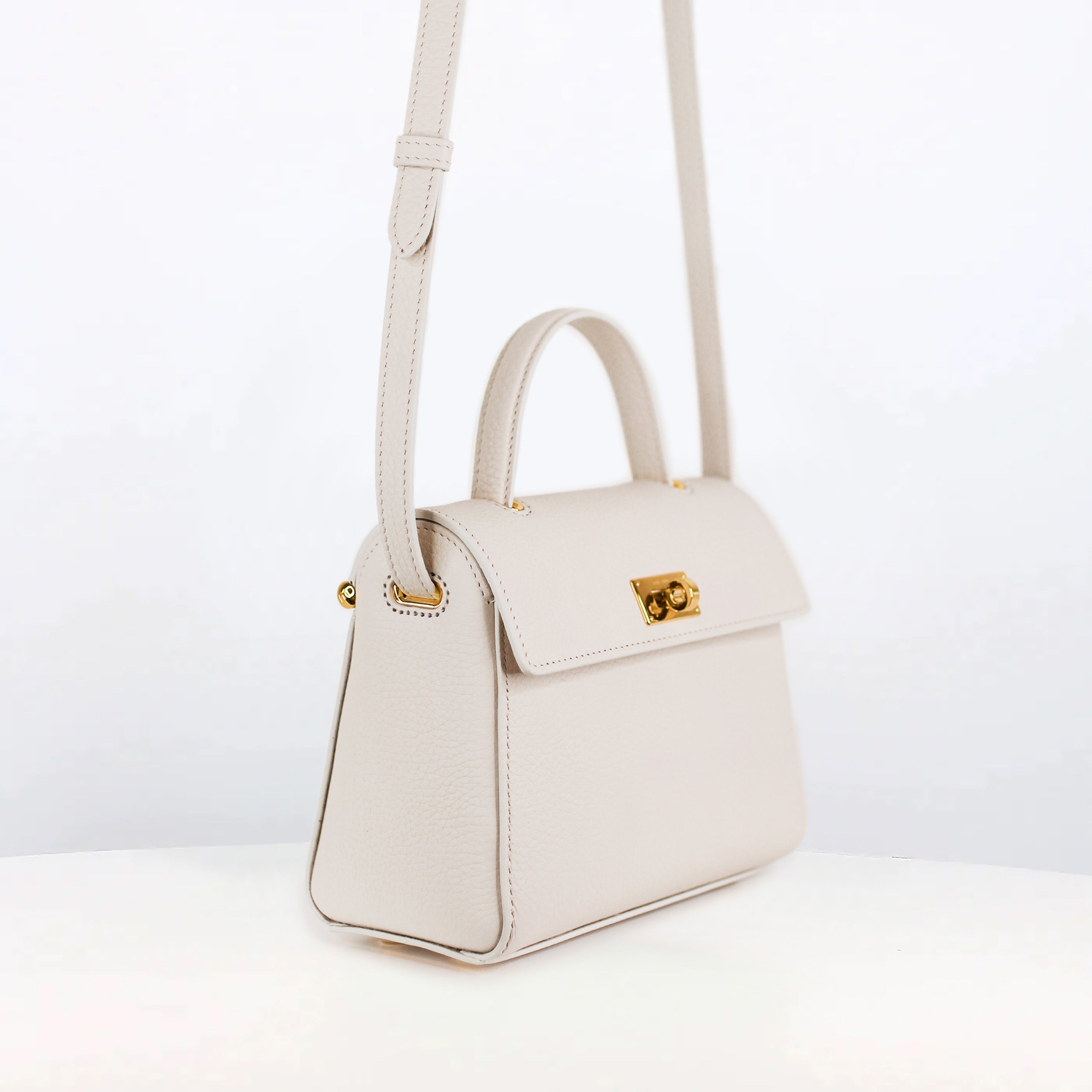 "Archive Event" LEATHER HANDBAG PALAIS ROYAL MINI IVORY