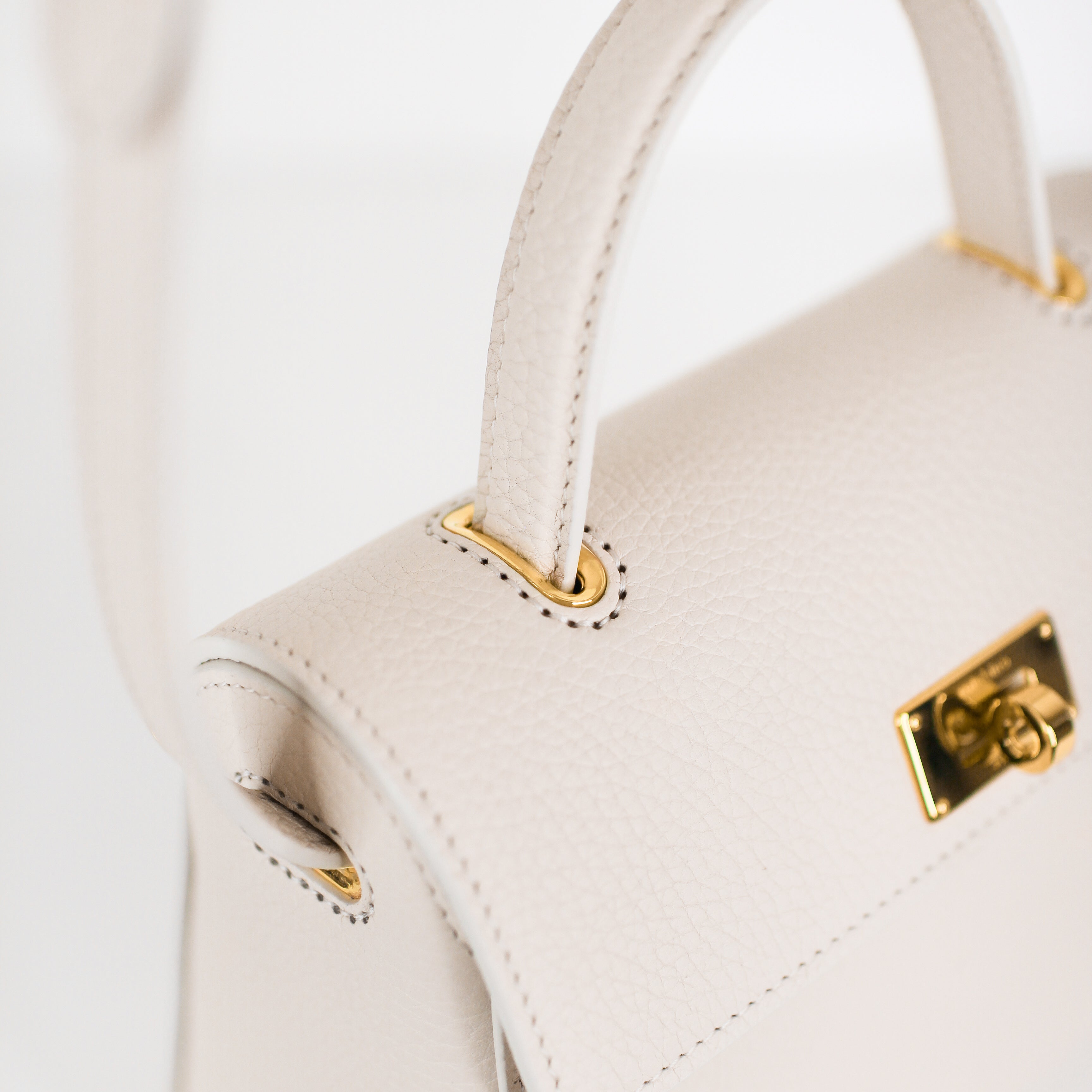 LEATHER HANDBAG PALAIS ROYAL MINI IVORY