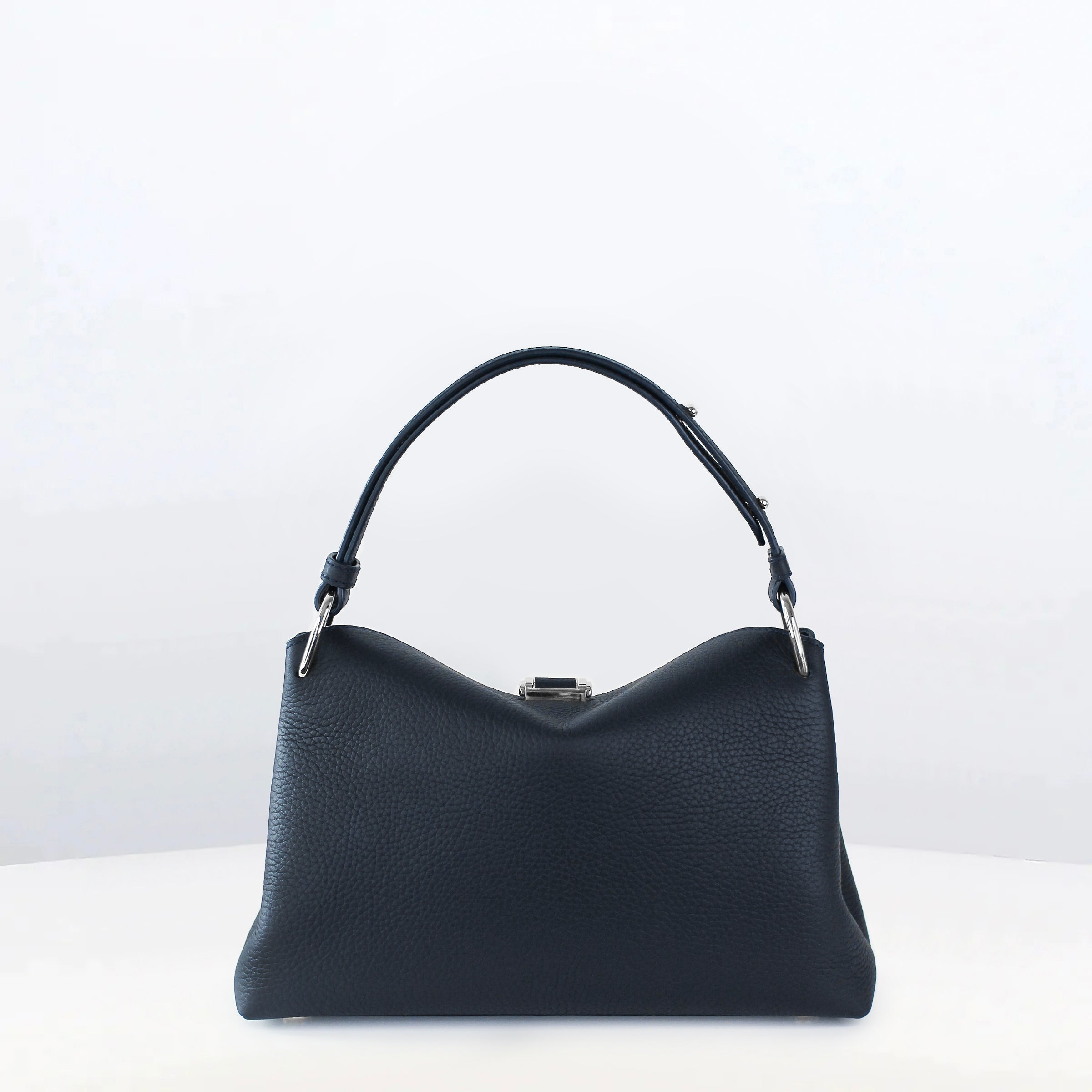 LEATHER HANDBAG PASSY MINI ECLIPSE