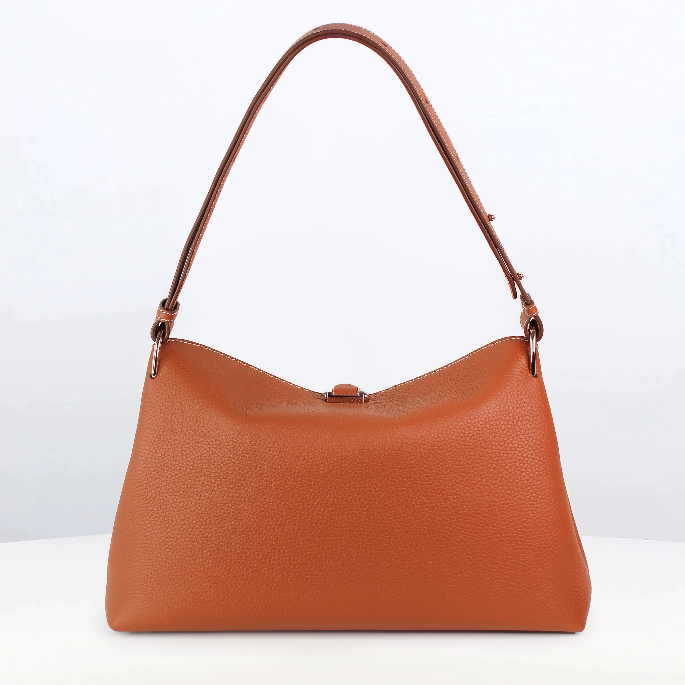 LEATHER HANDBAG PASSY PM GOLD