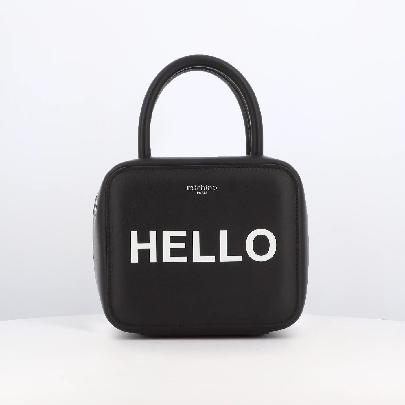"Archive Event" LEATHER HANDBAG PIGALLE MINI BLACK HELLO