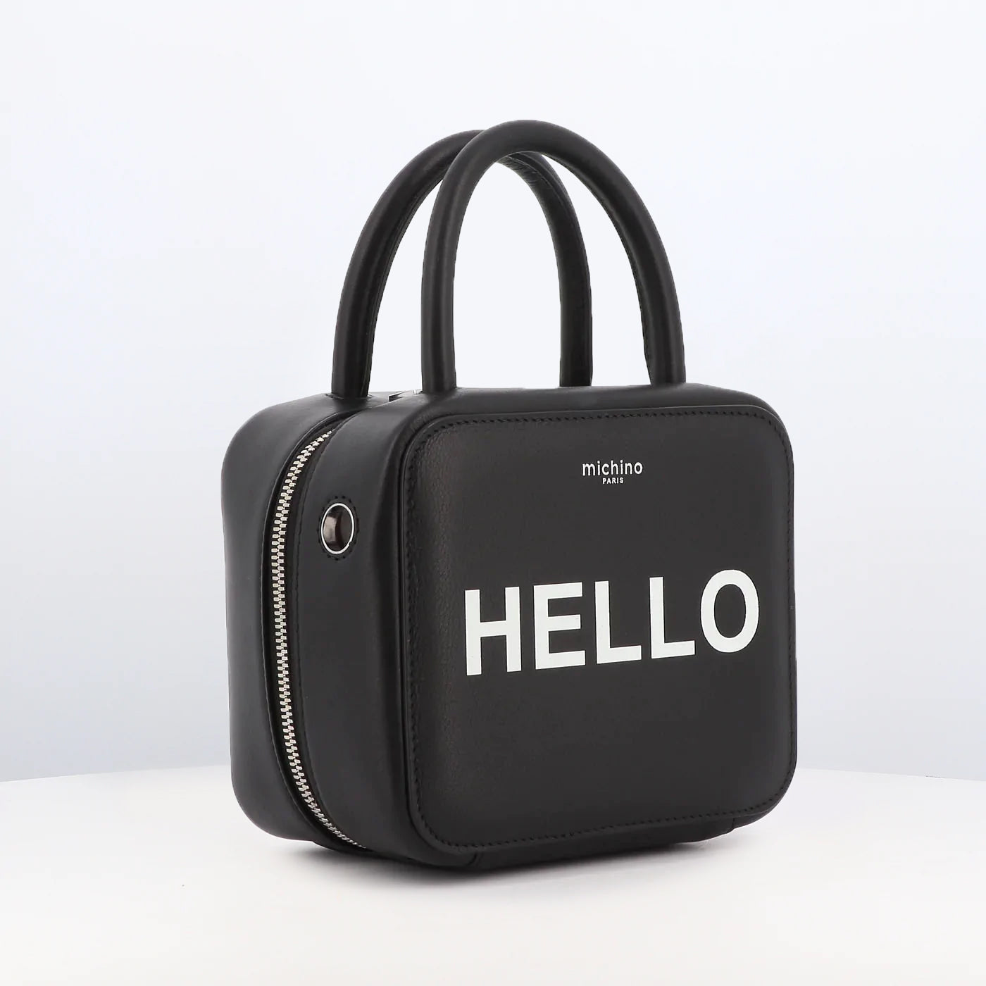 "Archive Event" LEATHER HANDBAG PIGALLE MINI BLACK HELLO